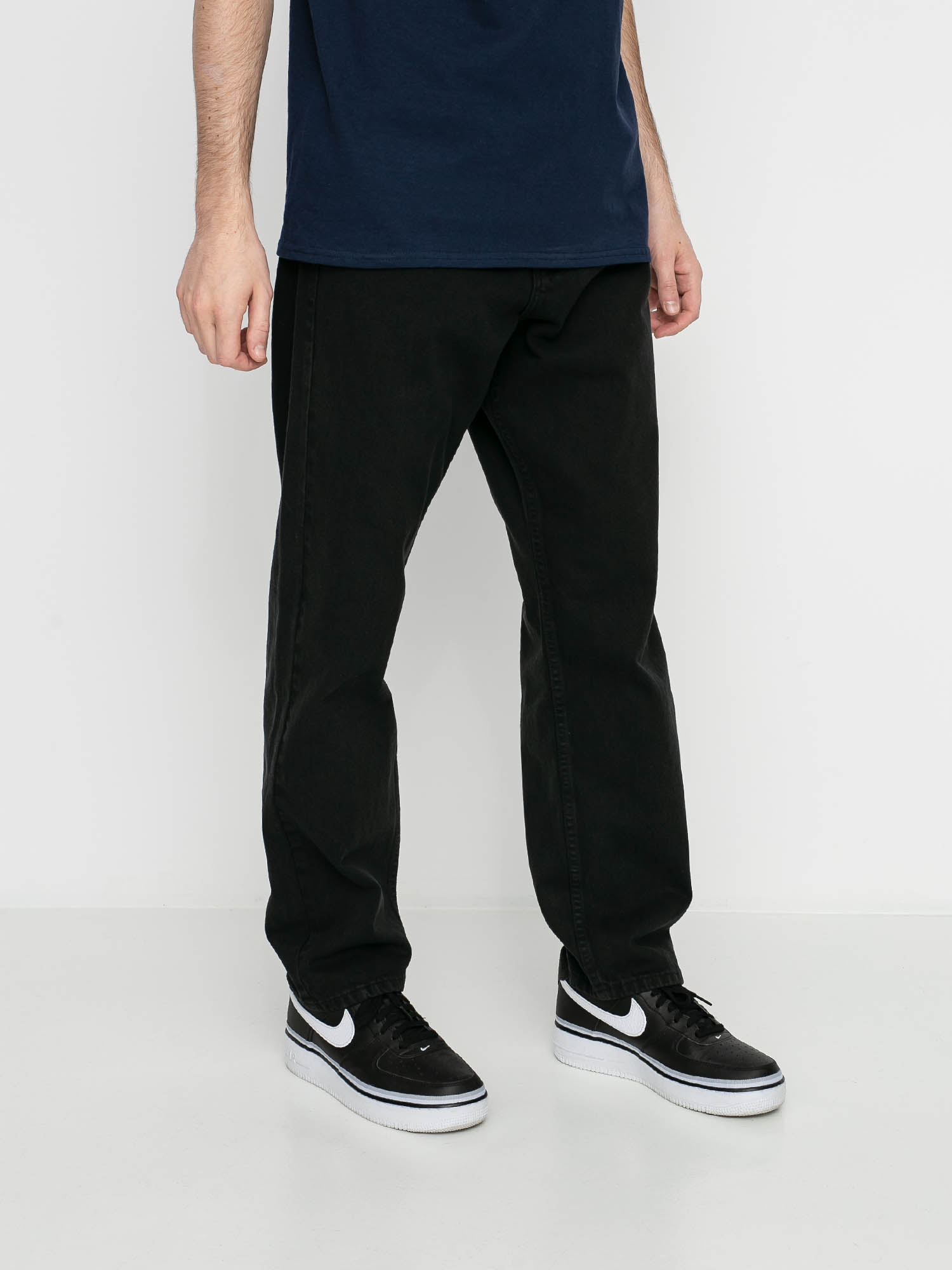 Spodnie MassDnm Slang Jeans Baggy Fit (black stone washed)