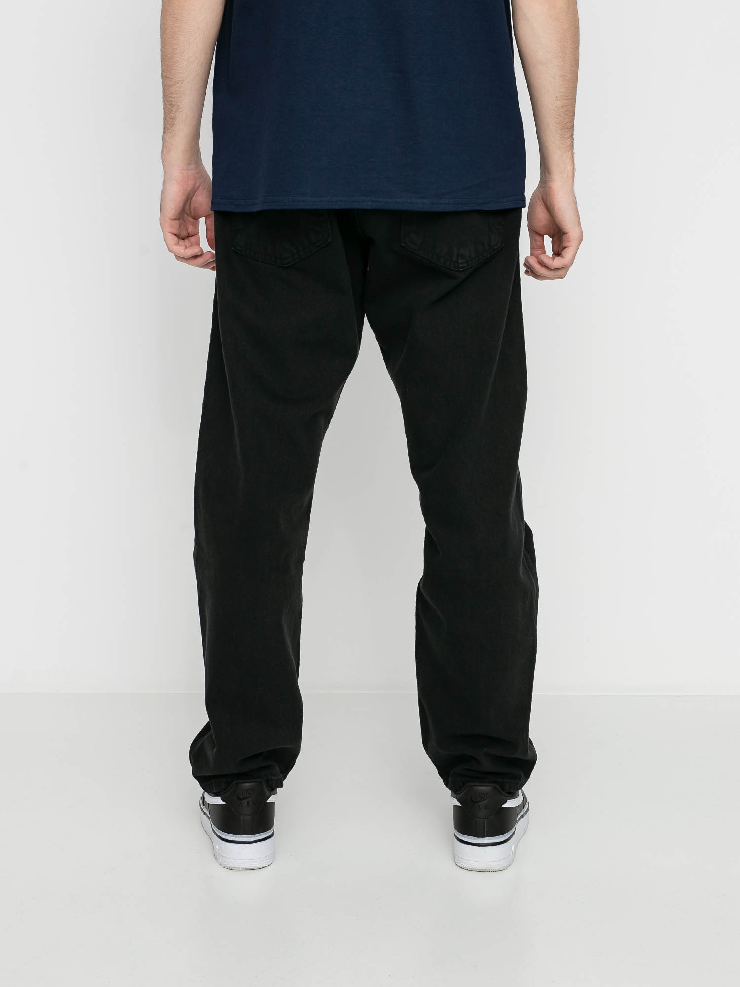 Spodnie MassDnm Slang Jeans Baggy Fit (black stone washed)