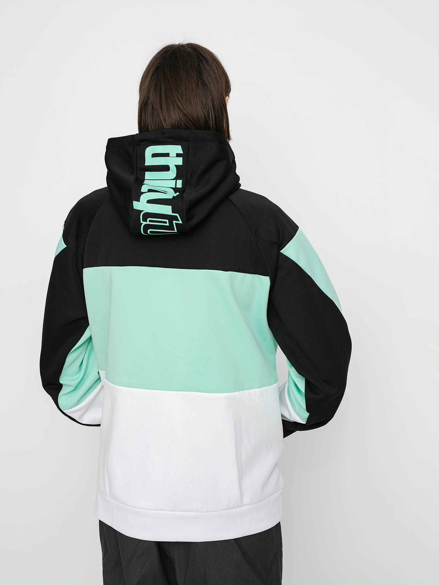 Bluza z kapturem ThirtyTwo Signature Tech HD (white/mint)