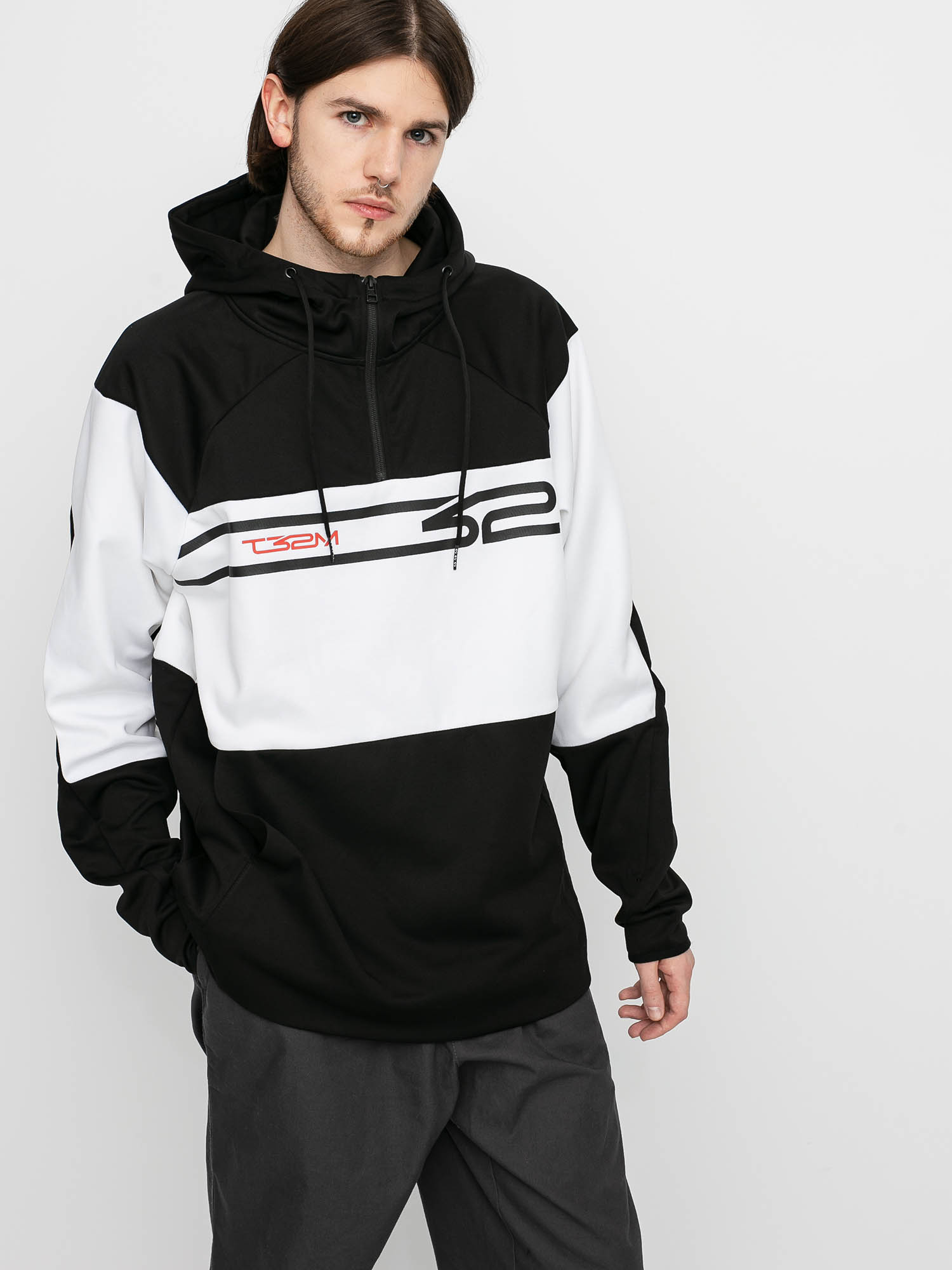 Bluza z kapturem ThirtyTwo Signature Tech HD (black/white)