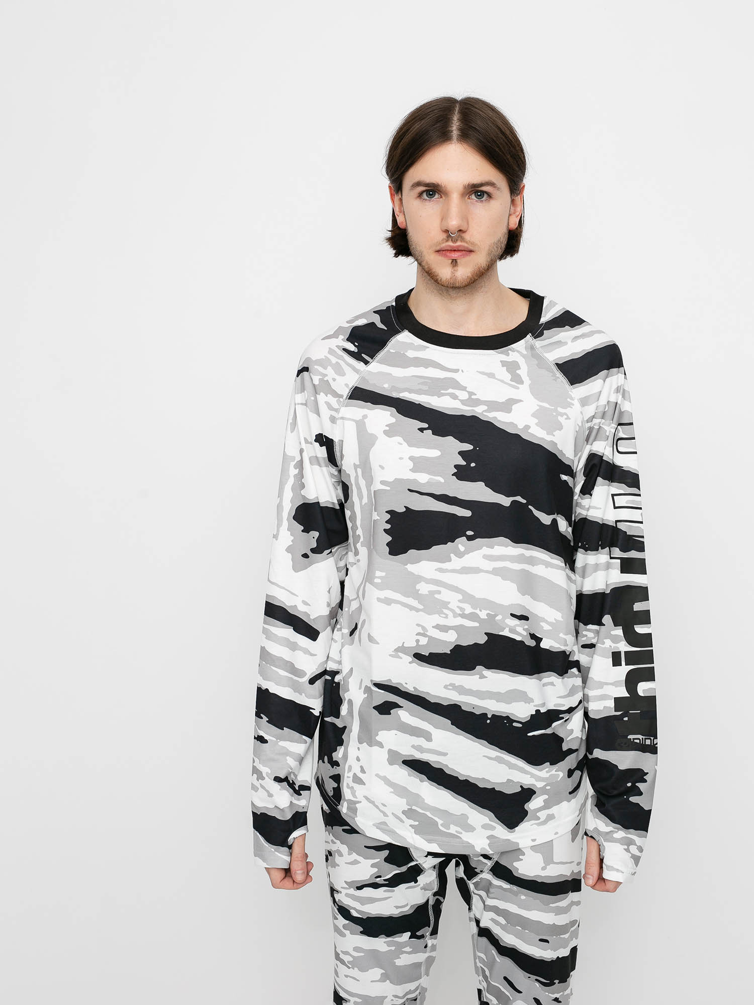 Męski Longsleeve aktywny ThirtyTwo Ridelite Shirt Ls (white/camo)