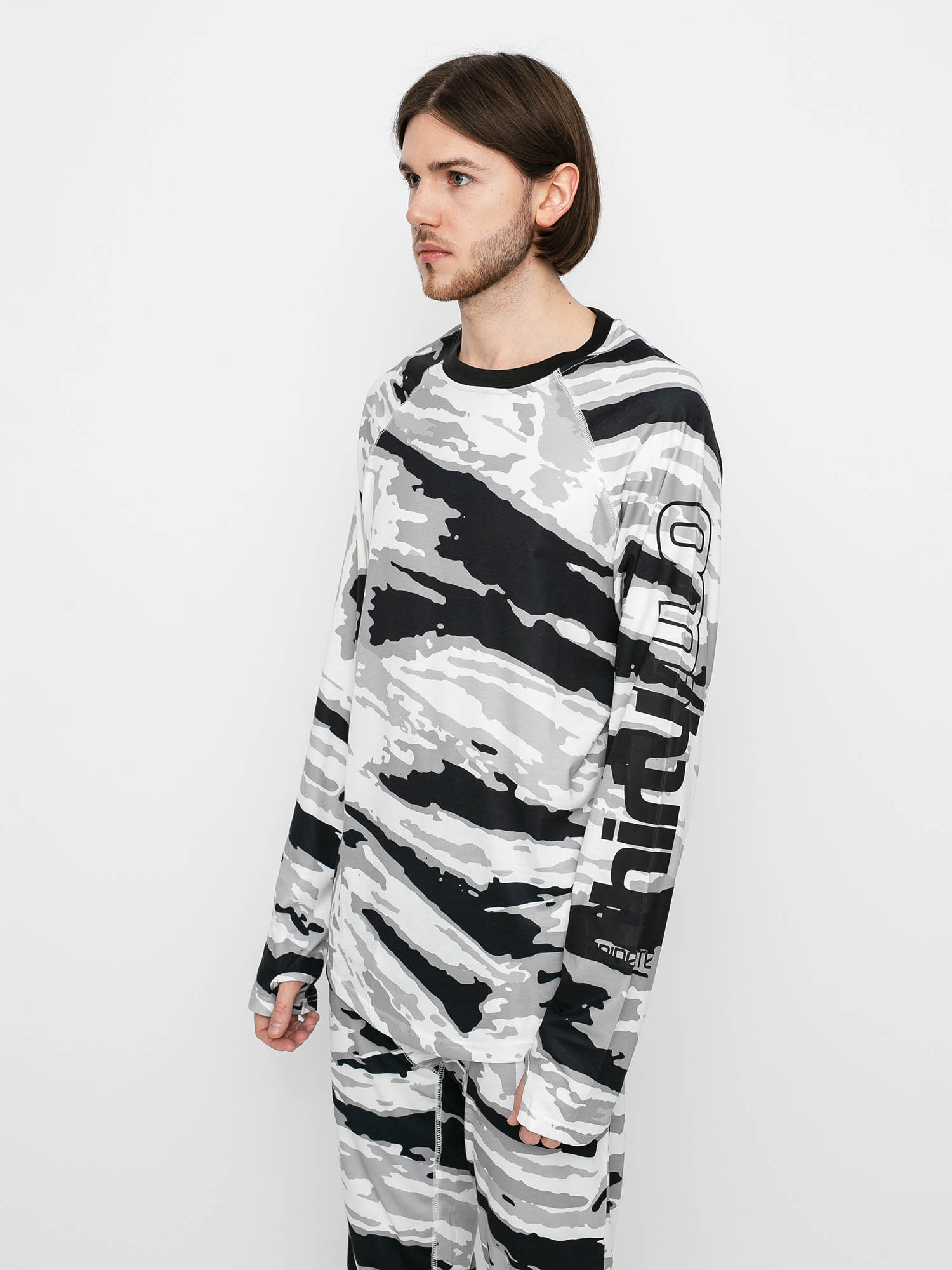 Męski Longsleeve aktywny ThirtyTwo Ridelite Shirt Ls (white/camo)
