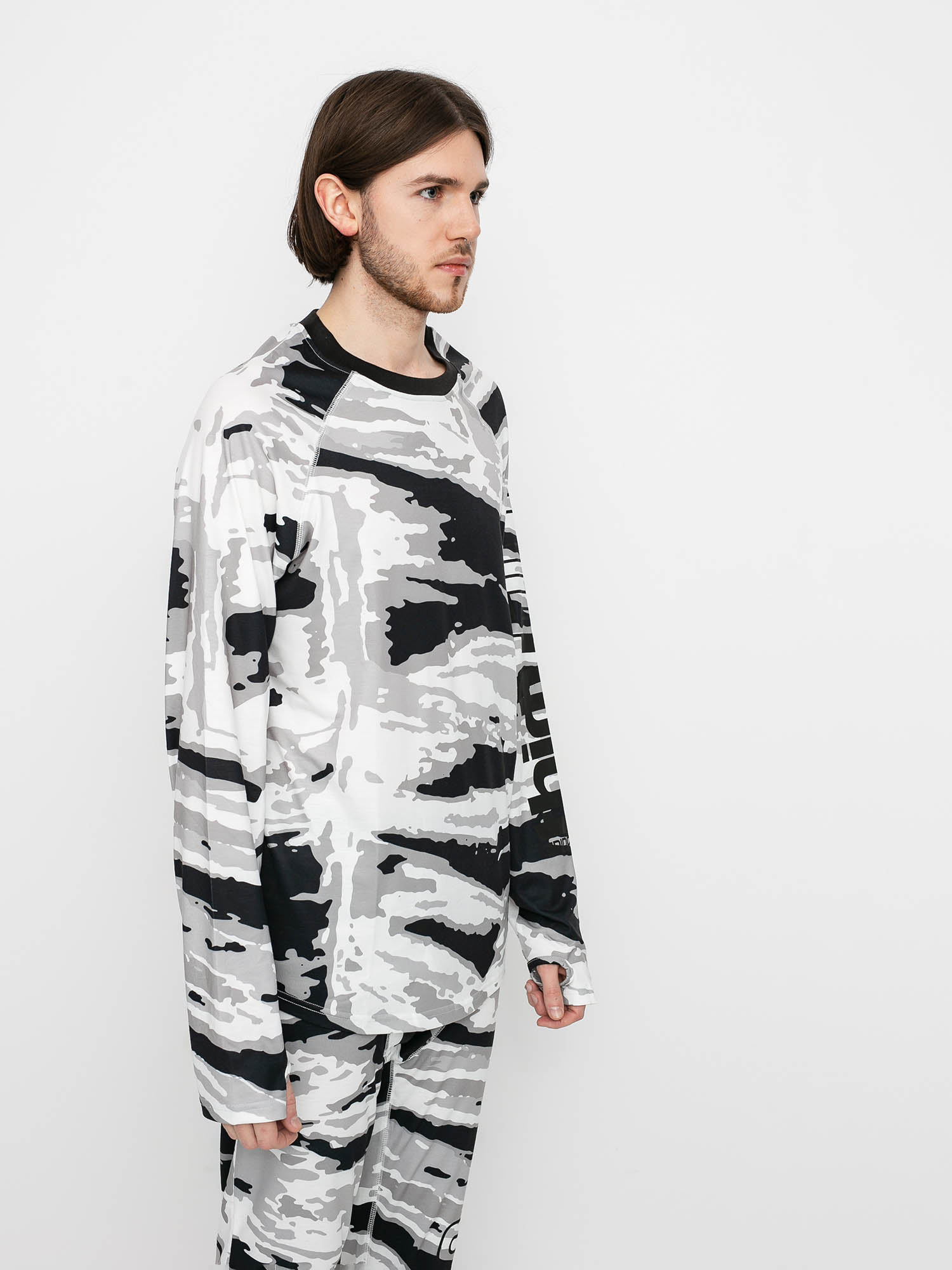 Męski Longsleeve aktywny ThirtyTwo Ridelite Shirt Ls (white/camo)