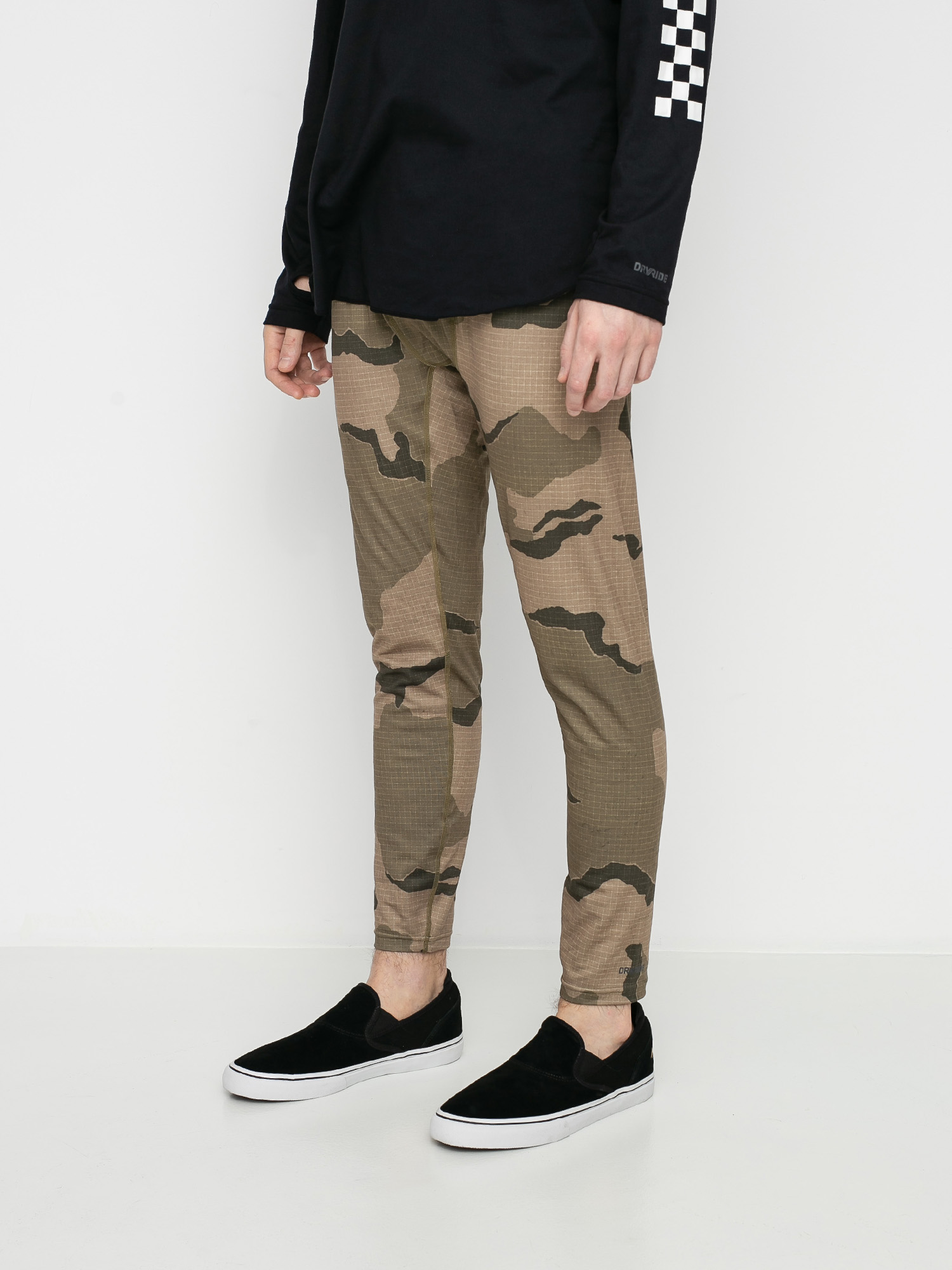 Męskie Legginsy aktywne Burton Midweight Base Layer Pant (barren camo)