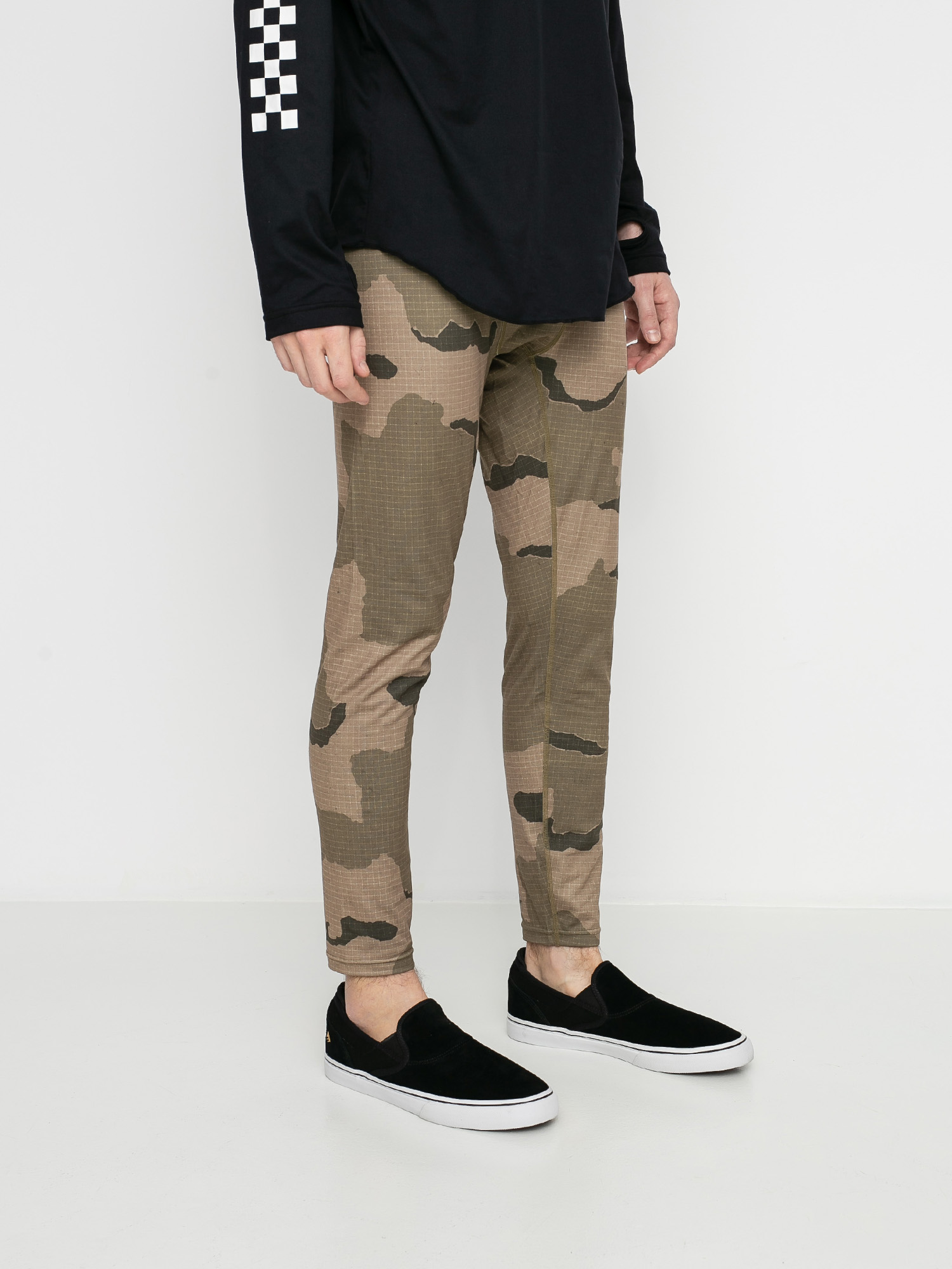 Męskie Legginsy aktywne Burton Midweight Base Layer Pant (barren camo)