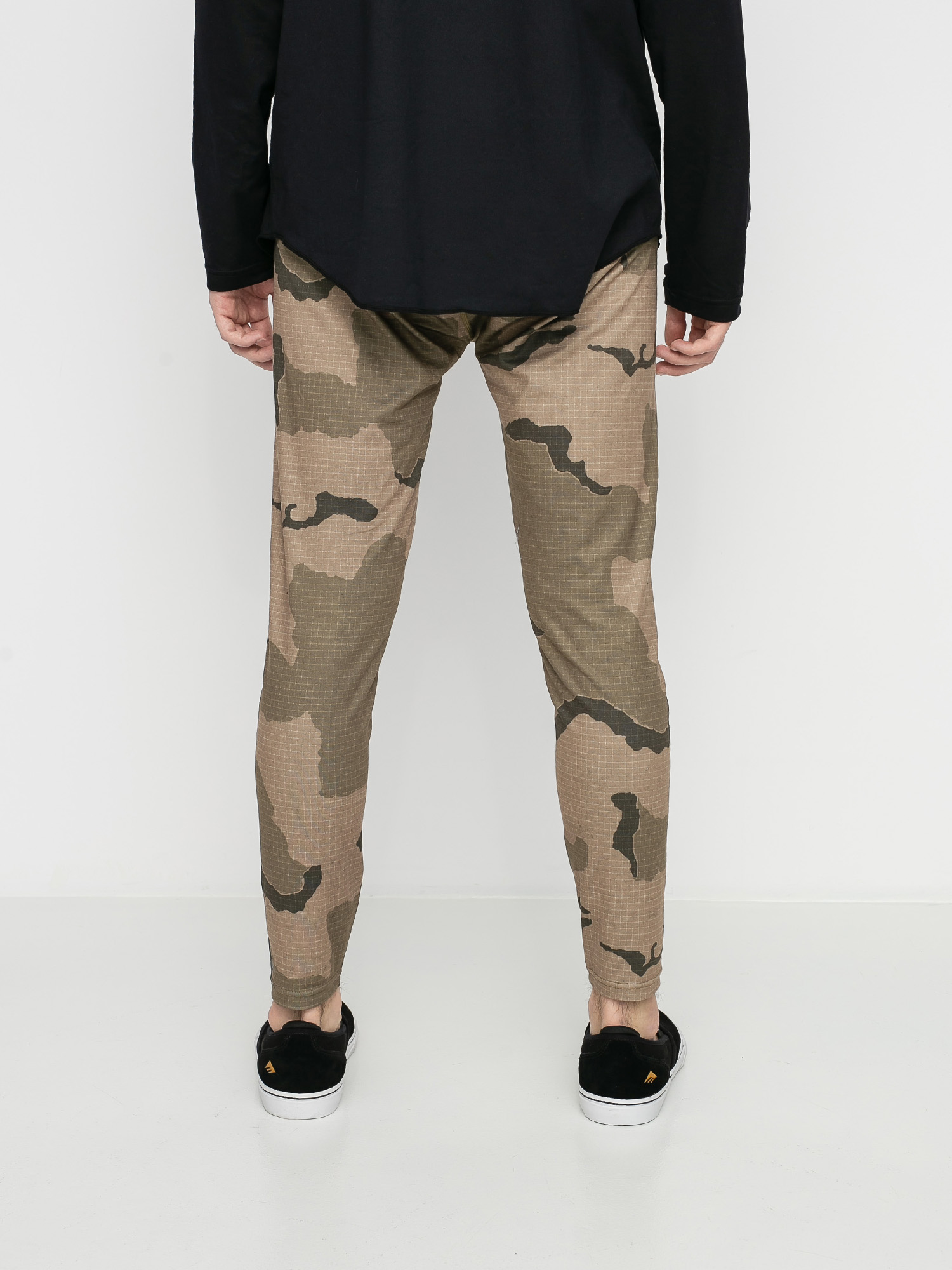 Męskie Legginsy aktywne Burton Midweight Base Layer Pant (barren camo)