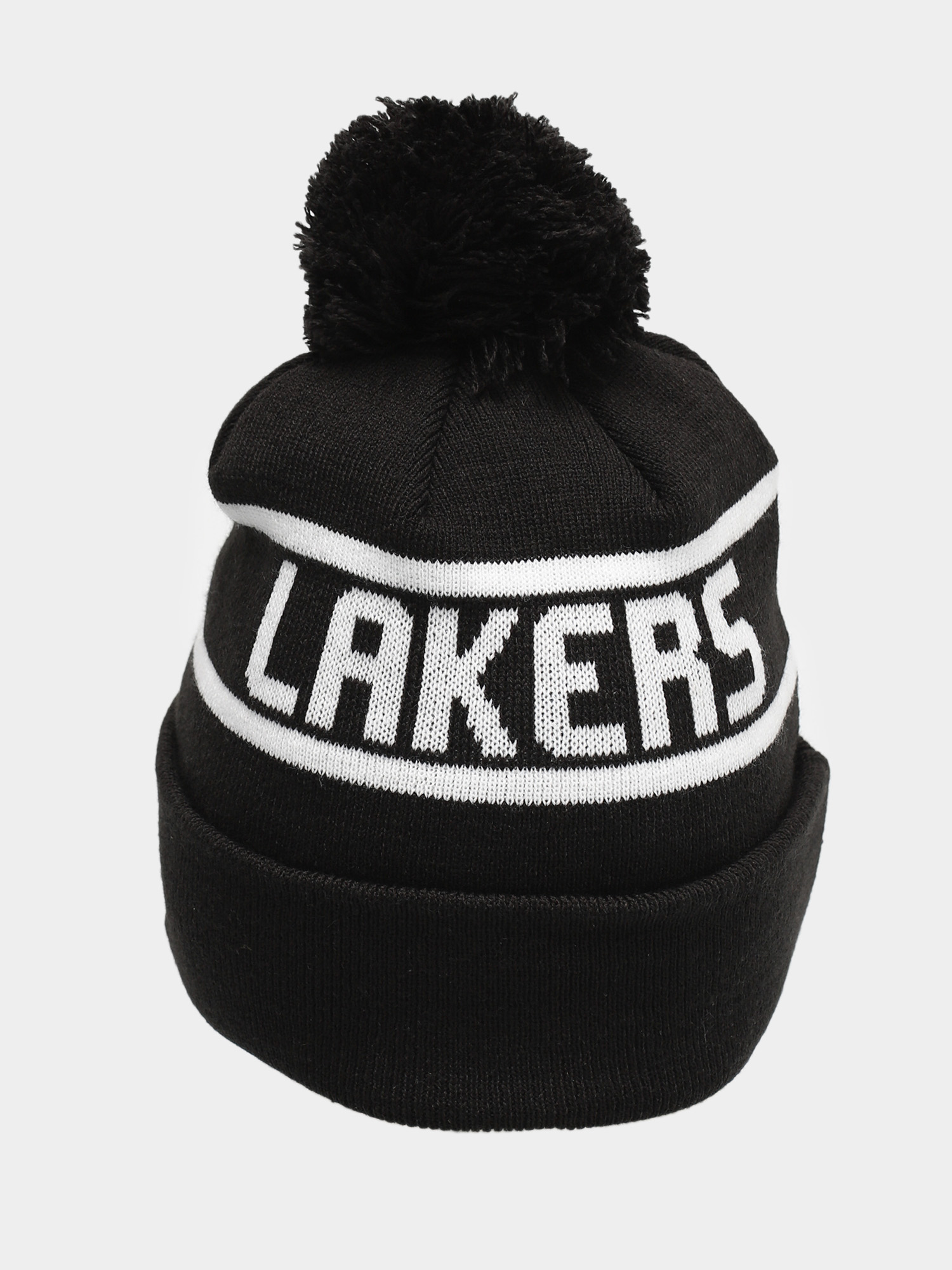 Czapka zimowa New Era Team Jake Bobble Los Angeles Lakers Cuff Knit (black)