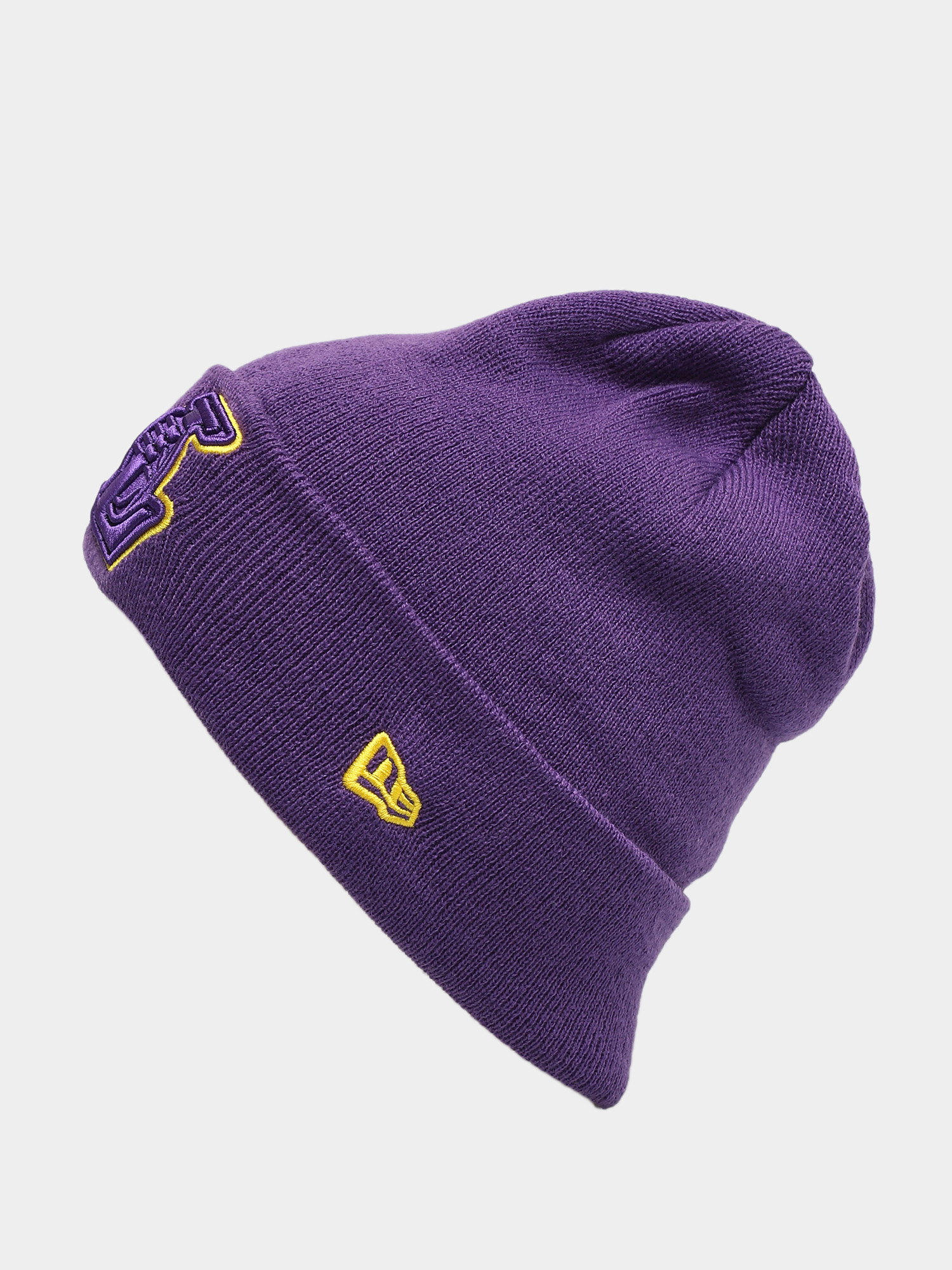 Czapka zimowa New Era Team Colour Out Line Los Angeles Lakers Cuff Knit (purple)