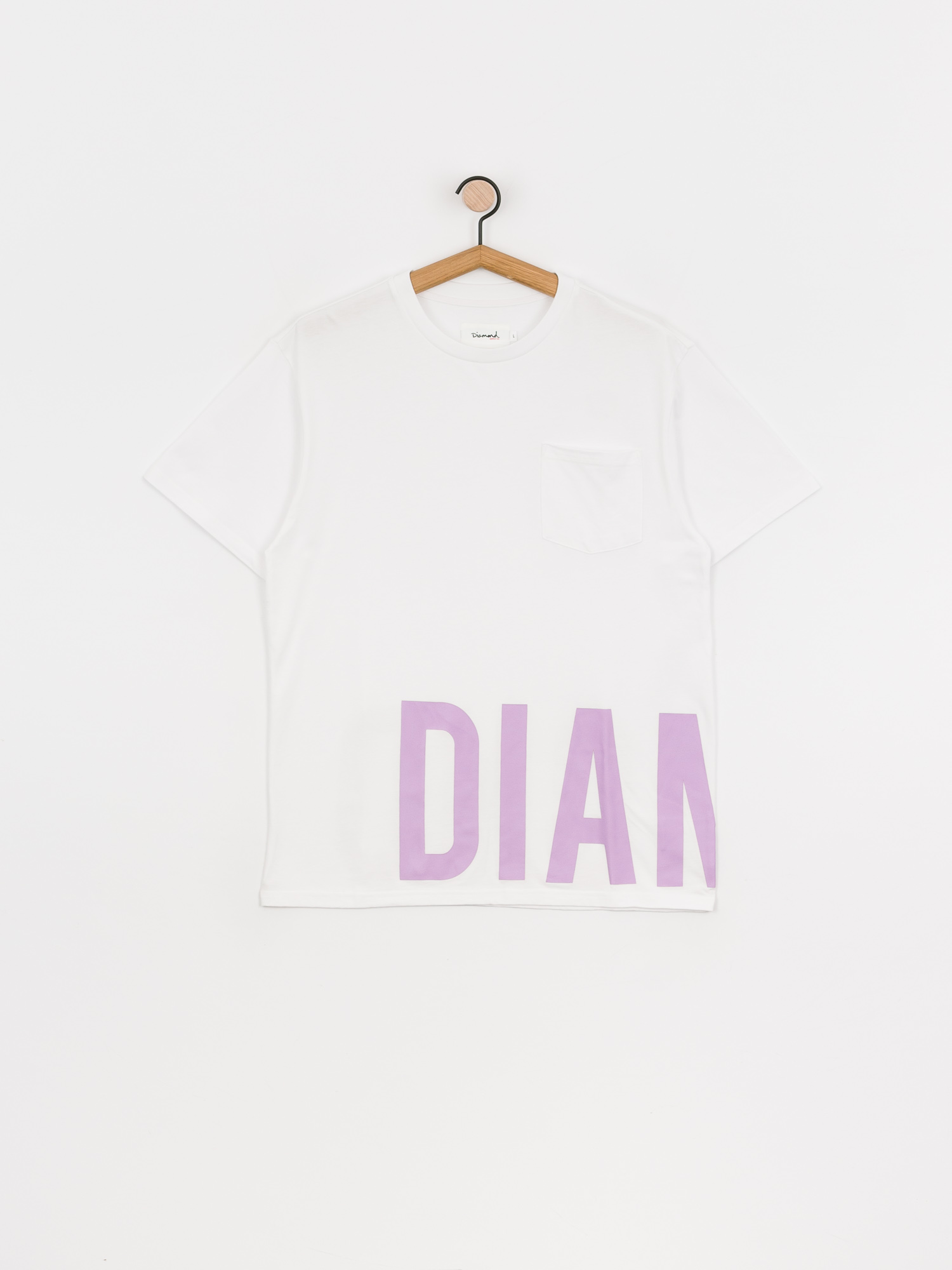 T-shirt Diamond Supply Co. Emerald Pocket (white)