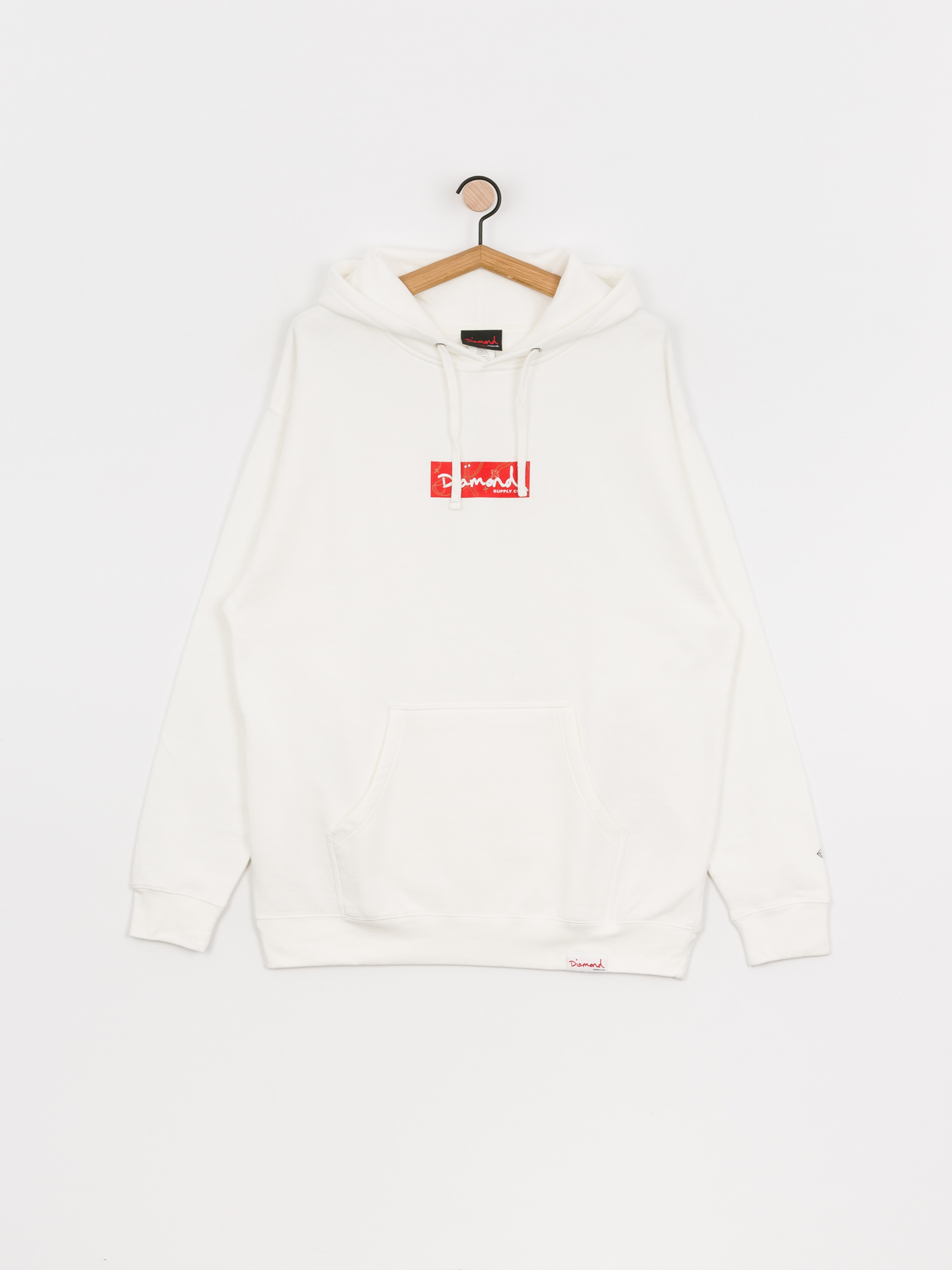 Bluza z kapturem Diamond Supply Co. Rosary Box Logo HD (white)
