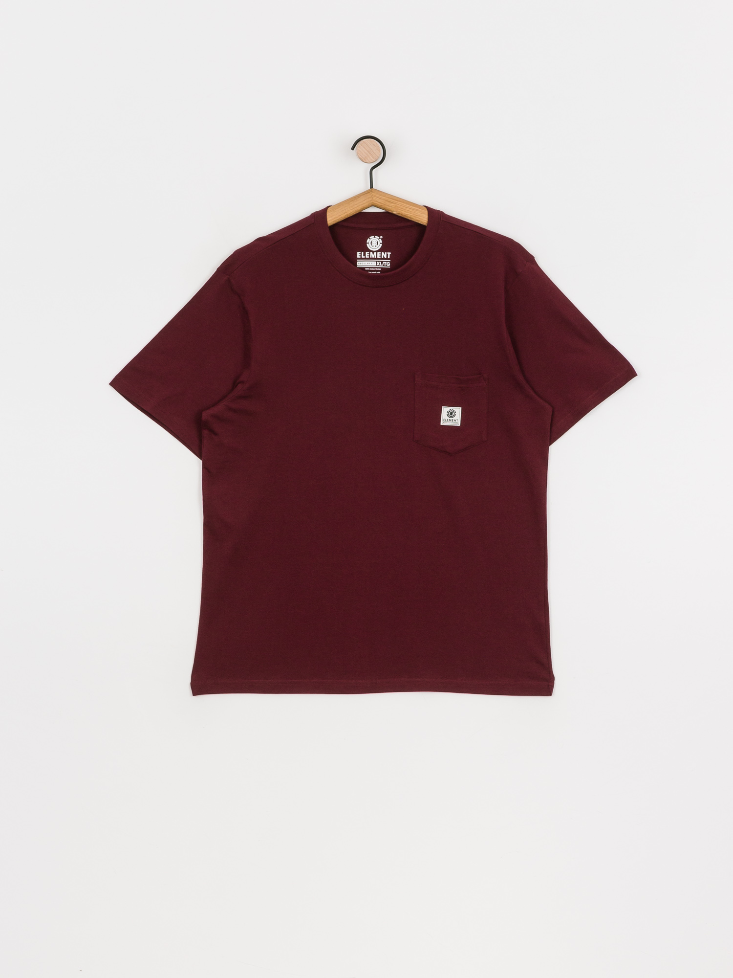 T-shirt Element Basic Pocket Label (vintage red)