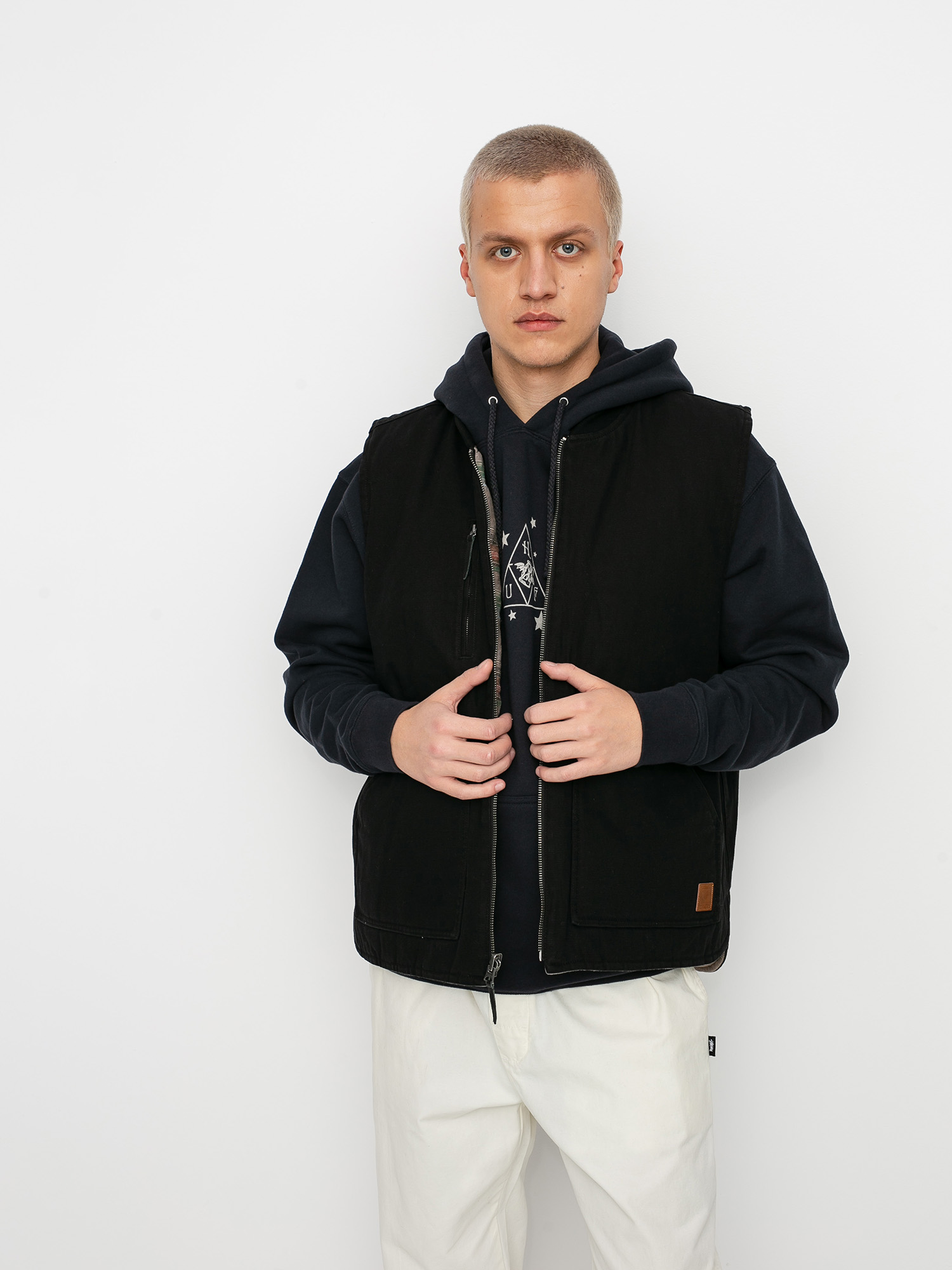 Kurtka Brixton Abraham Rev Vest (black)