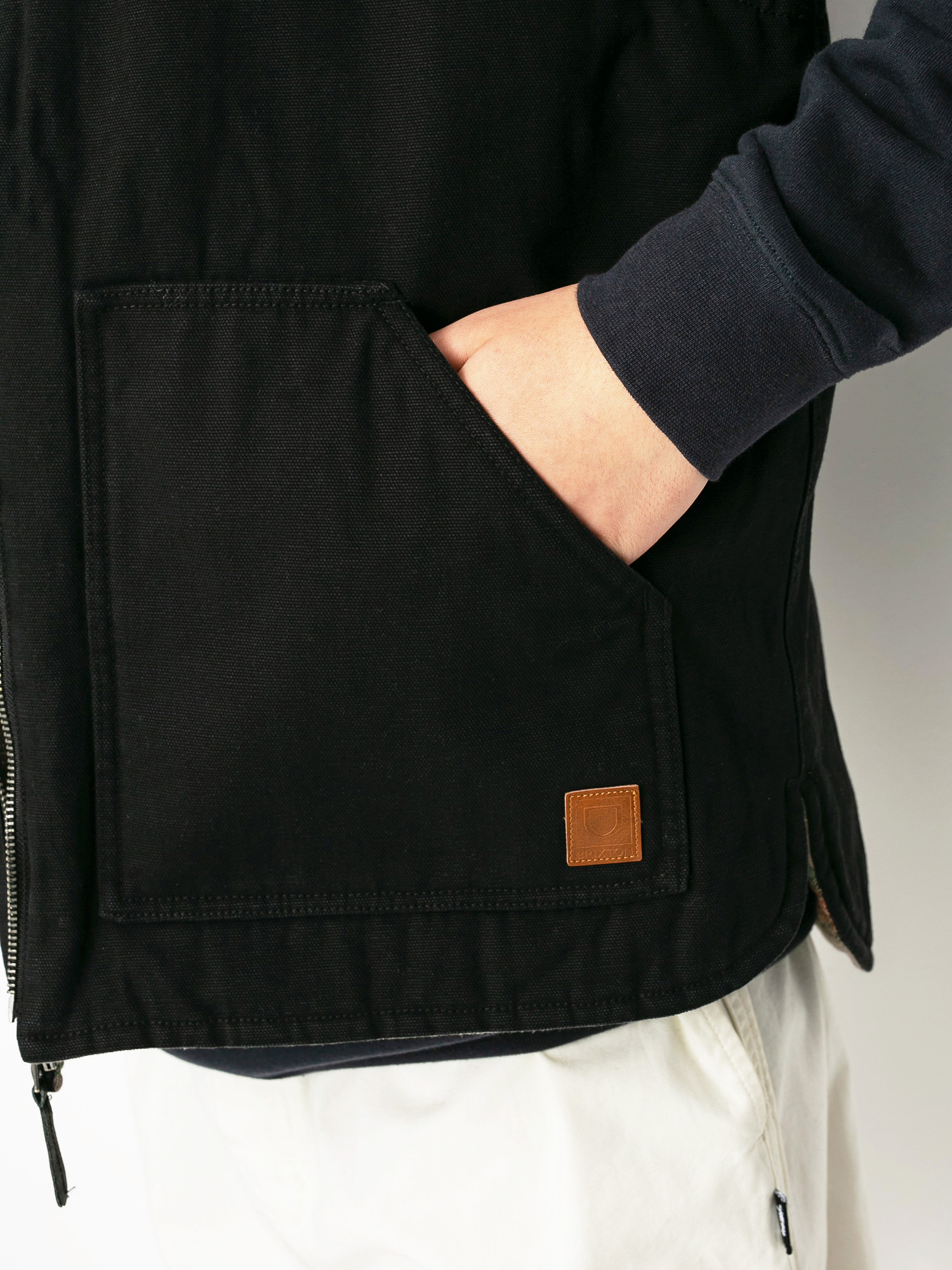 Kurtka Brixton Abraham Rev Vest (black)