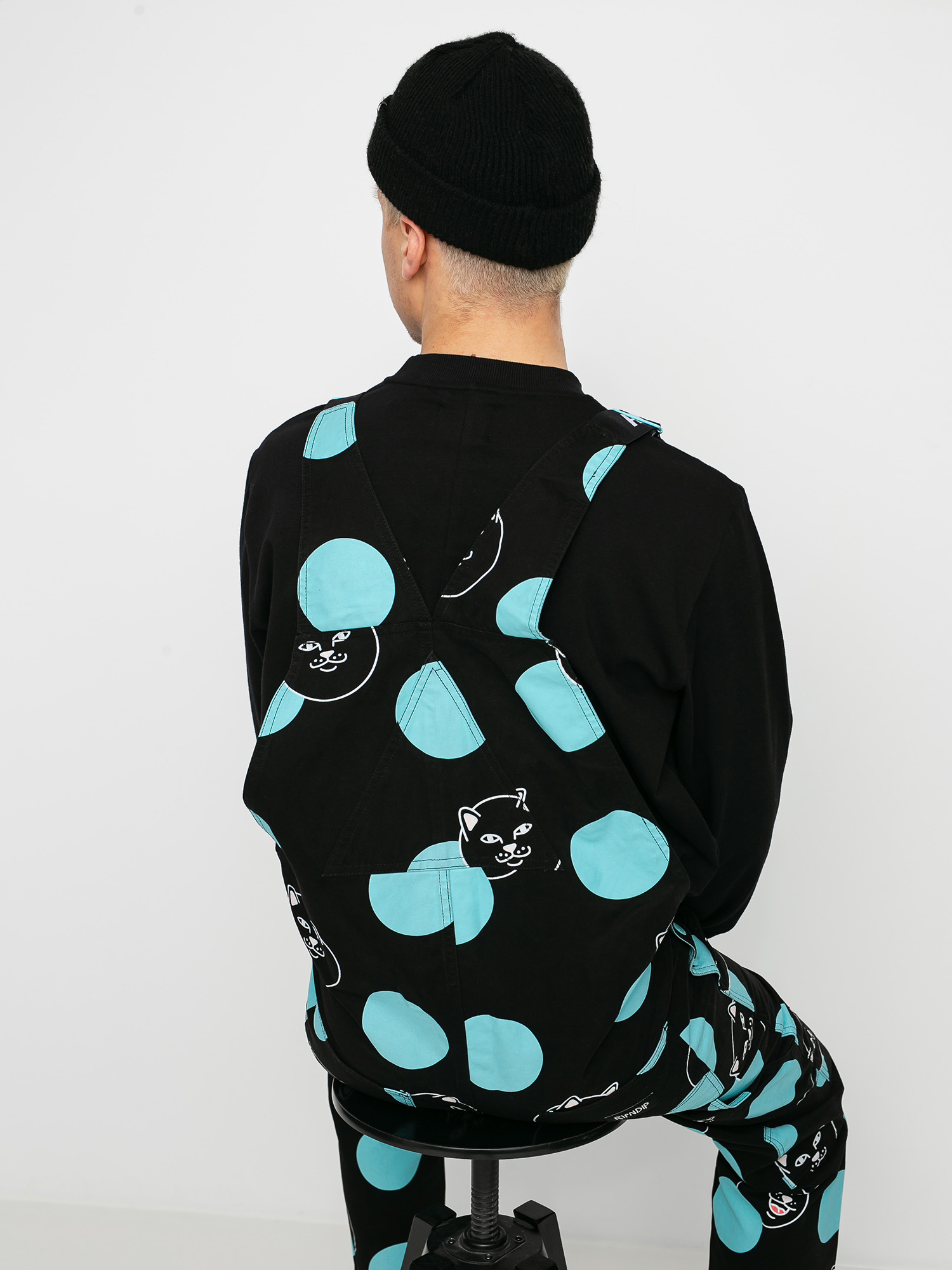 Spodnie RipNDip Polka Jerm Overalls (black)