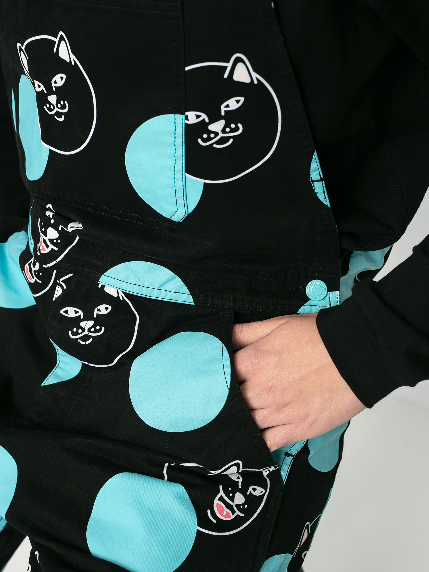 Spodnie RipNDip Polka Jerm Overalls (black)