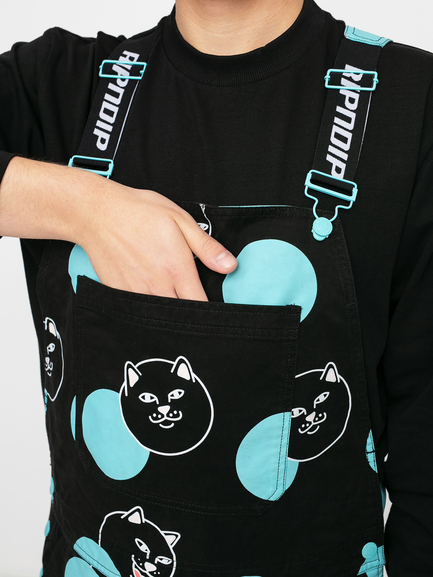 Spodnie RipNDip Polka Jerm Overalls (black)