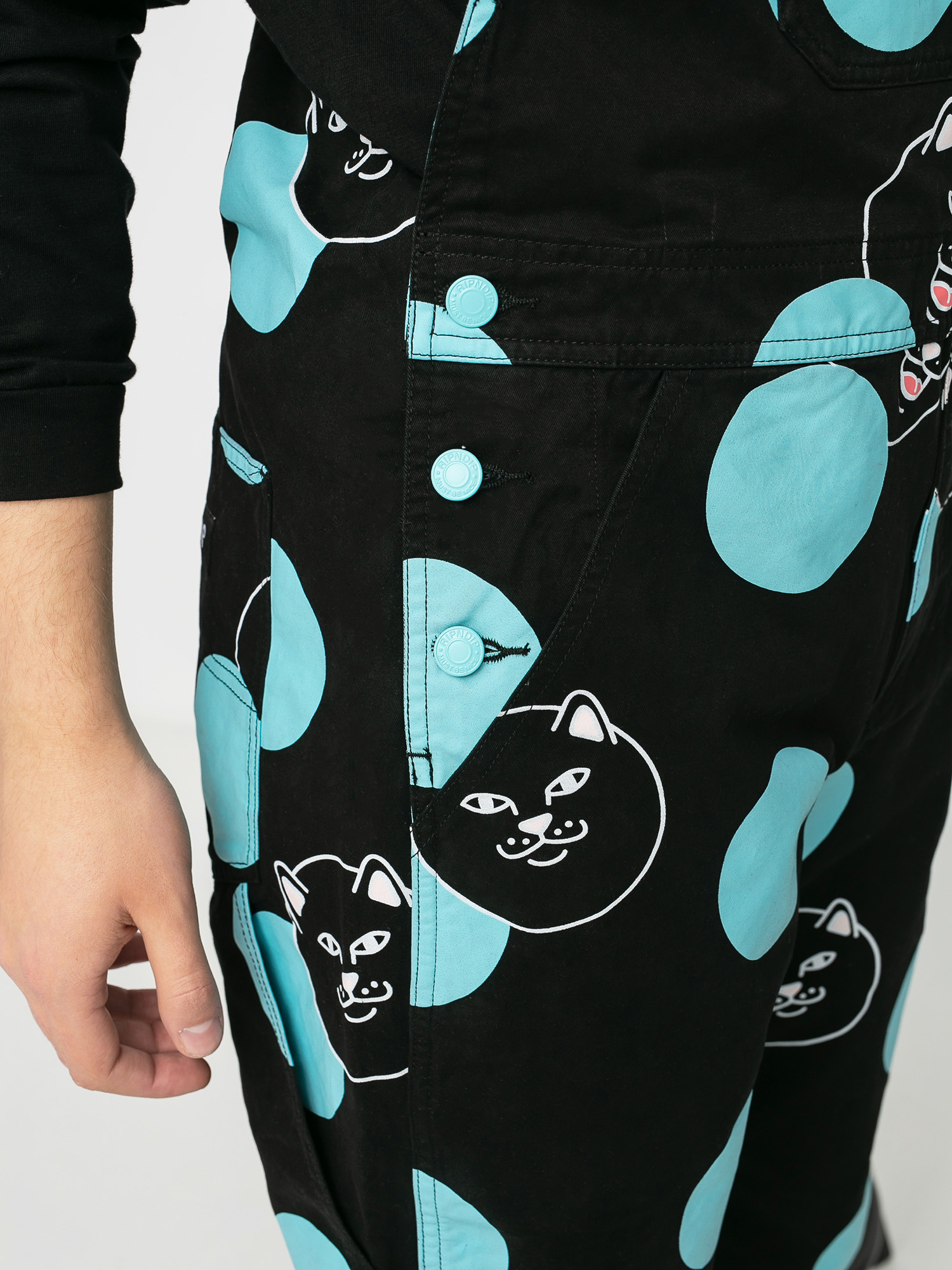 Spodnie RipNDip Polka Jerm Overalls (black)