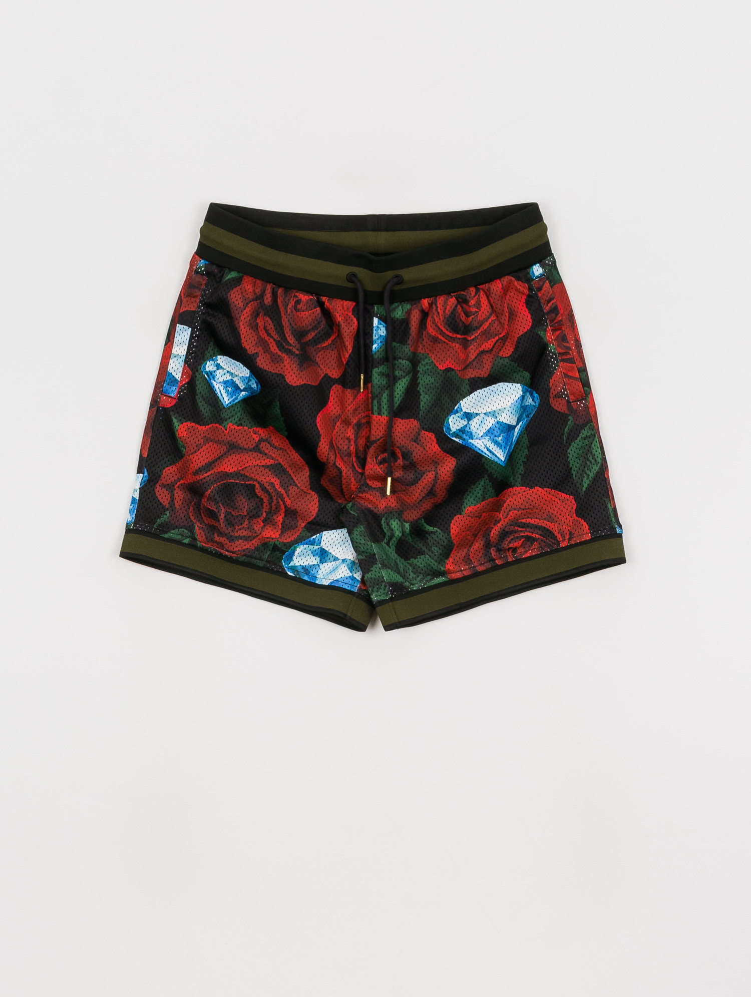 Szorty Diamond Supply Co. Diamond Rose Mesh (black)