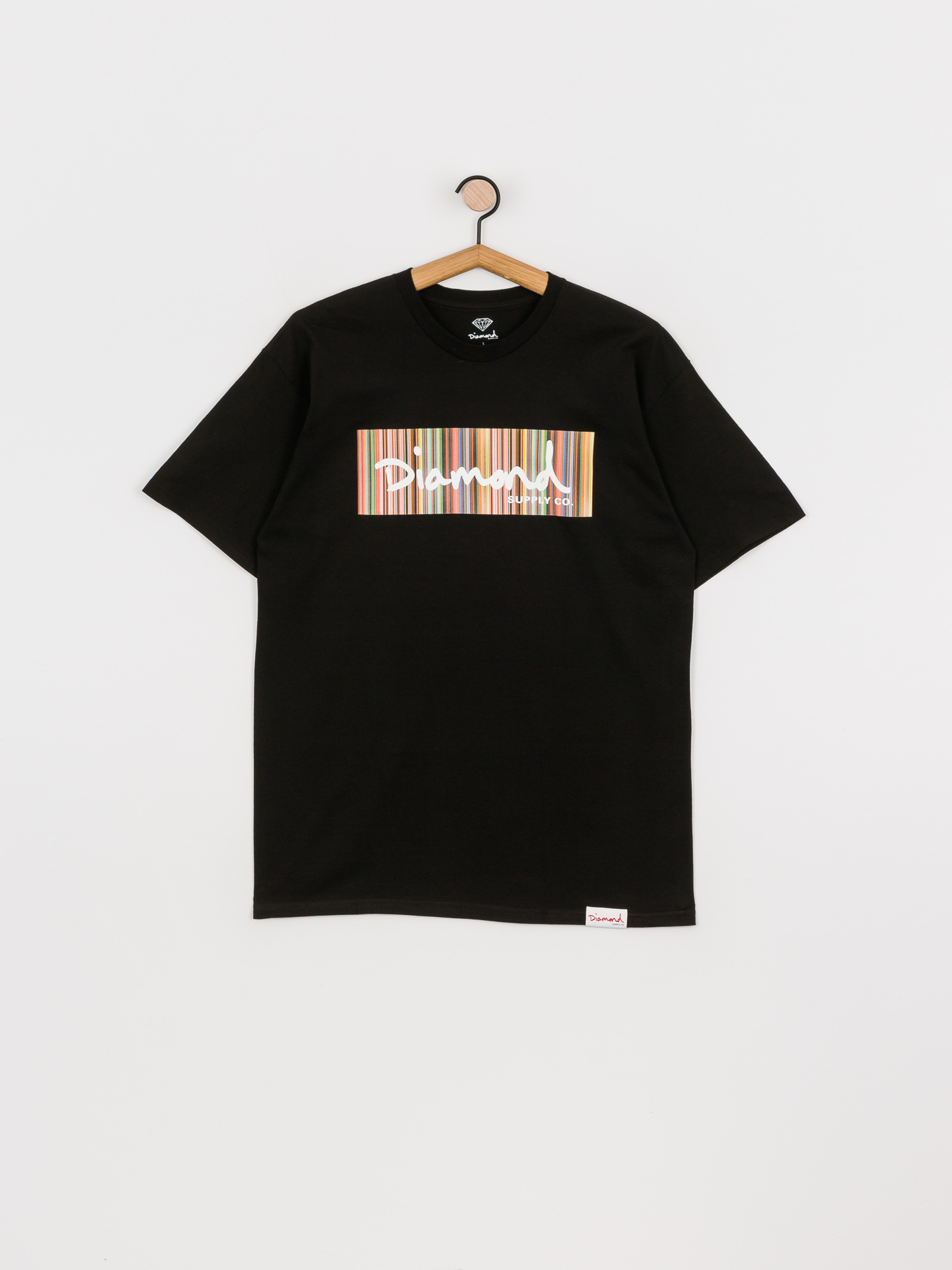 T-shirt Diamond Supply Co. Color Ply Box Logo (black)