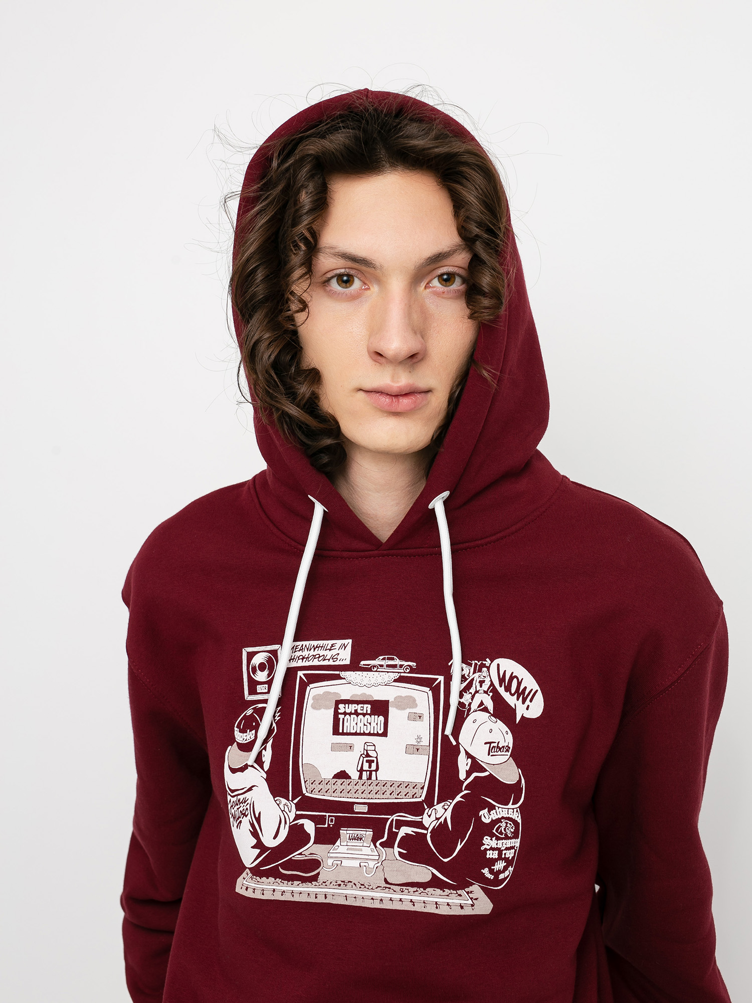 Bluza z kapturem Tabasko Game HD (burgundy)