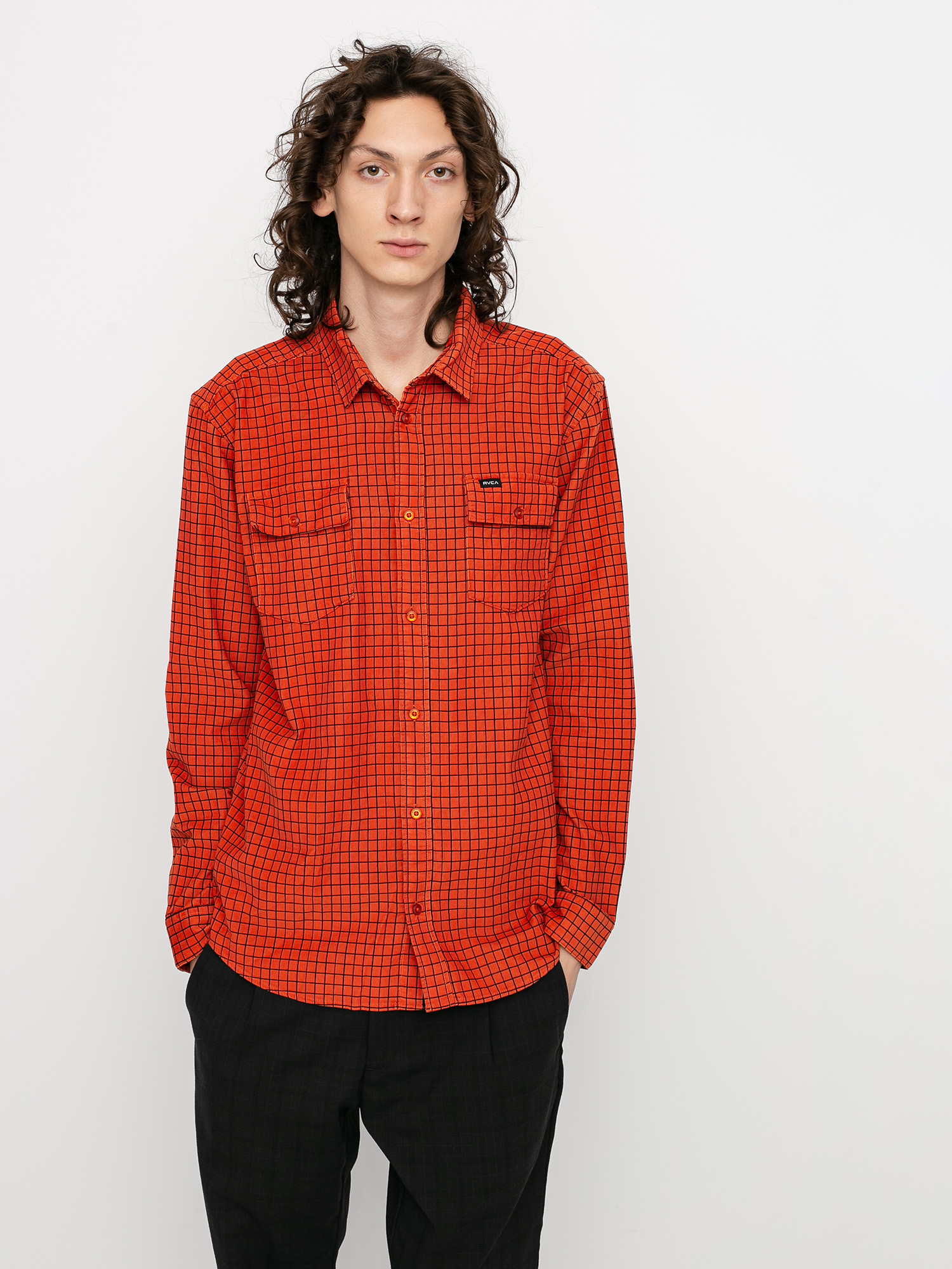Koszula RVCA Freeman Cord Ls (rust)