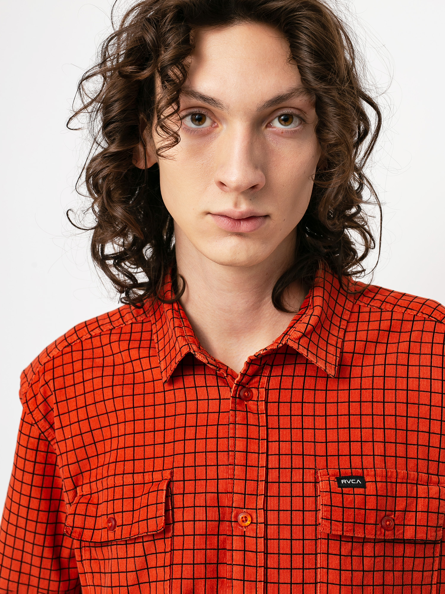 Koszula RVCA Freeman Cord Ls (rust)