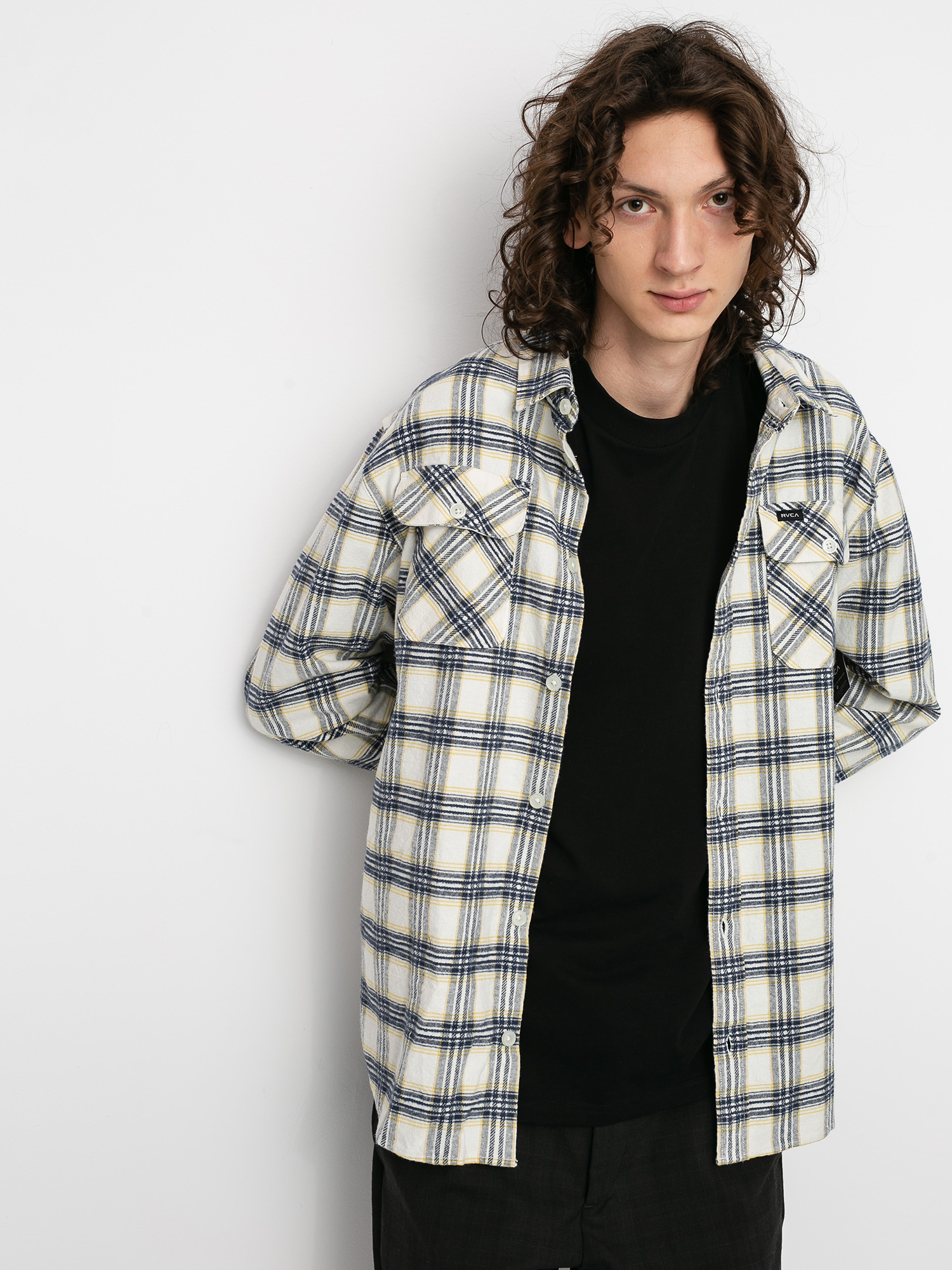 Koszula RVCA Thatll Work Flannel Ls (antique white)