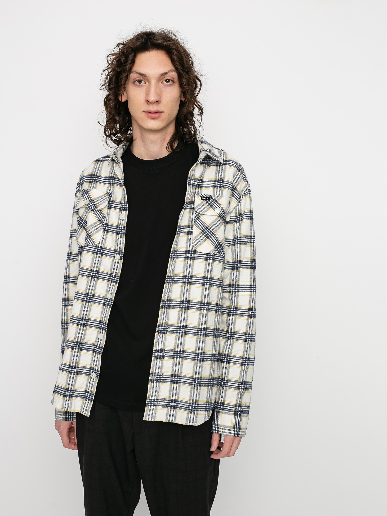 Koszula RVCA Thatll Work Flannel Ls (antique white)