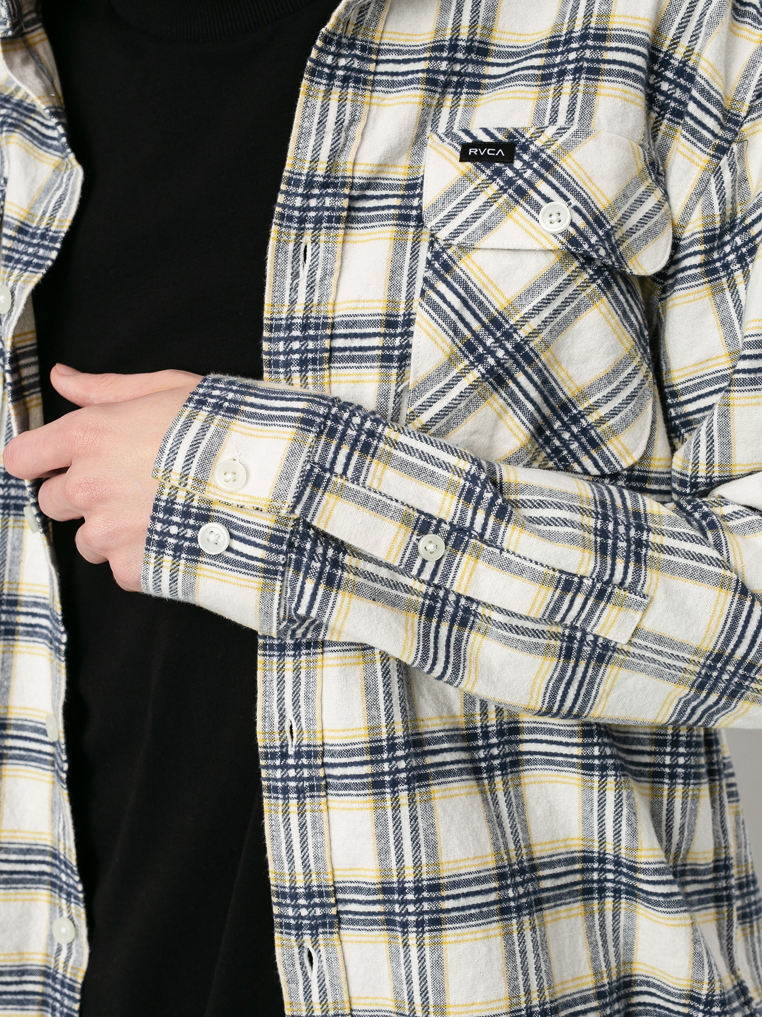 Koszula RVCA Thatll Work Flannel Ls (antique white)