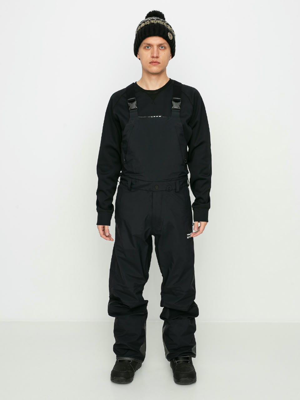 Męskie Spodnie snowboardowe Volcom 3L Gore Tex Bib Overall (black)