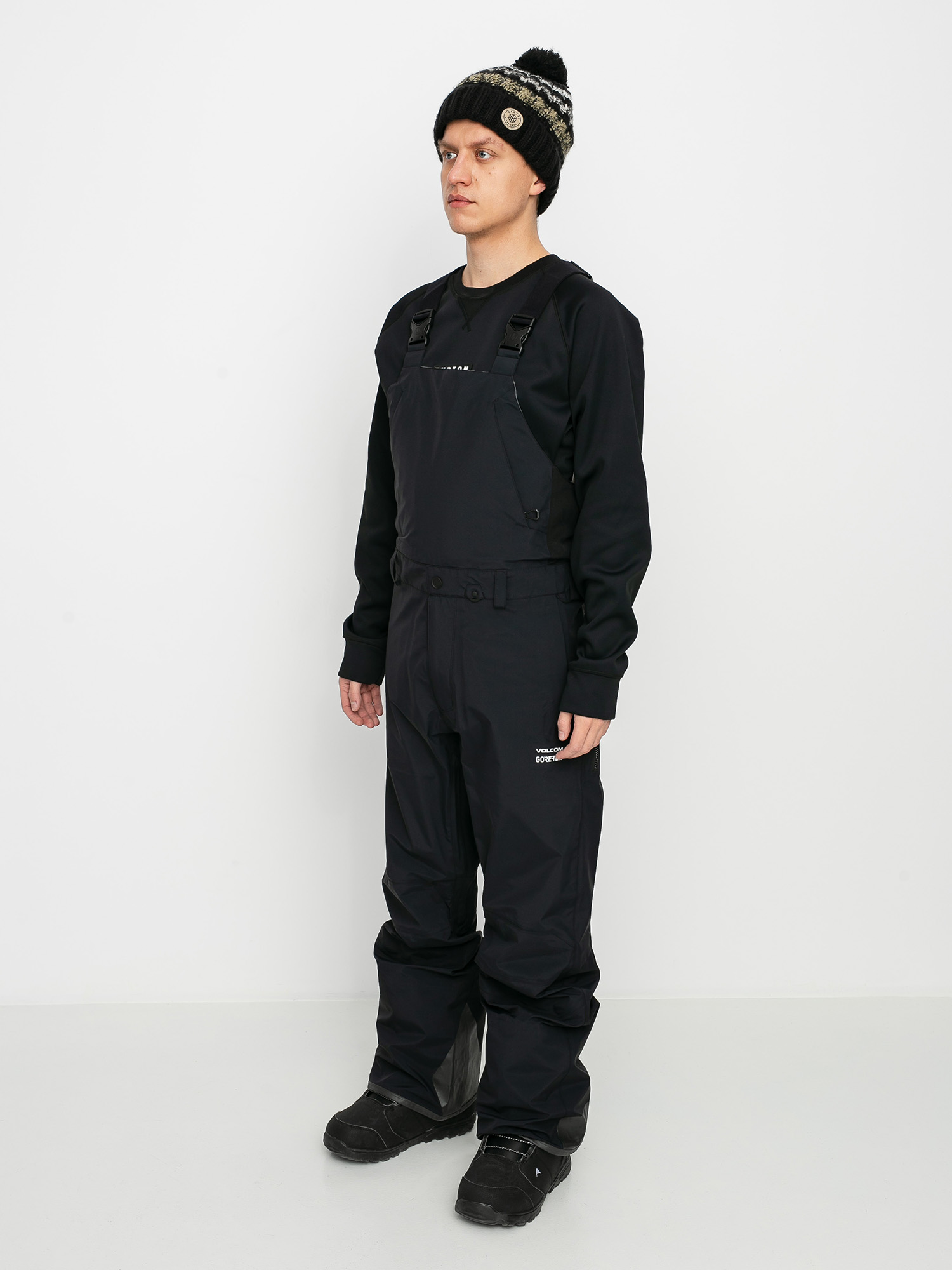 Męskie Spodnie snowboardowe Volcom 3L Gore Tex Bib Overall (black)