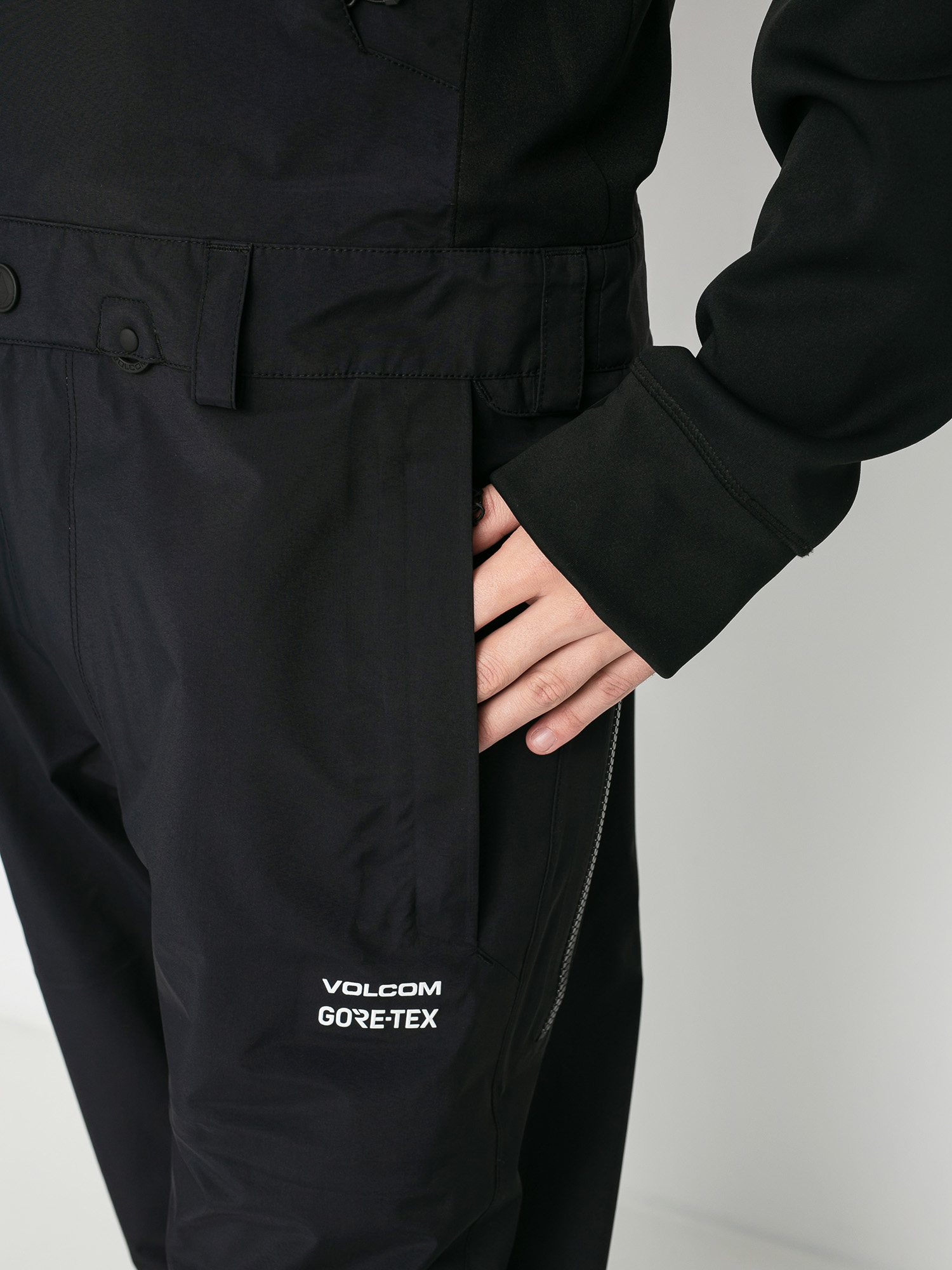 Męskie Spodnie snowboardowe Volcom 3L Gore Tex Bib Overall (black)