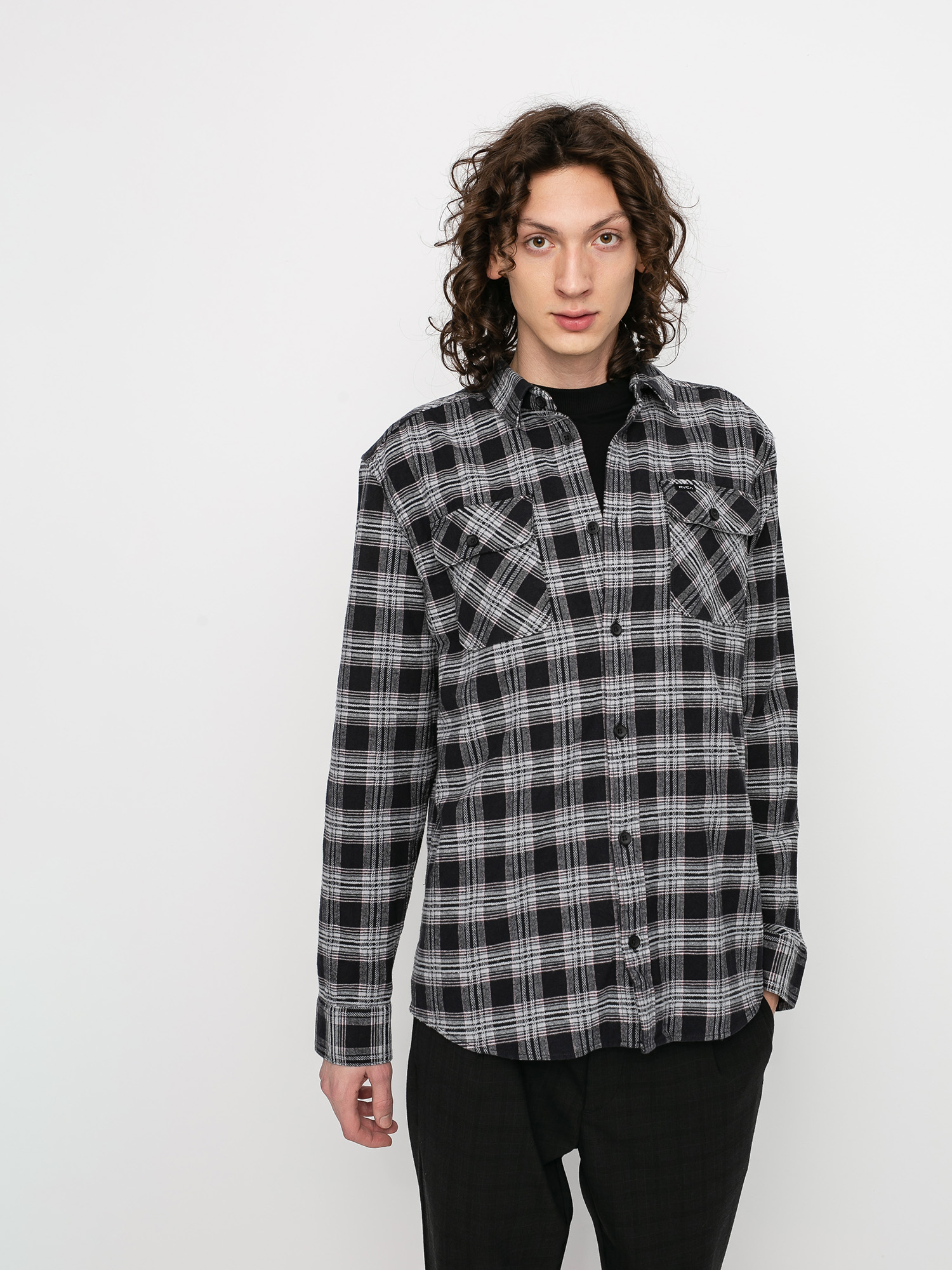 Koszula RVCA Thatll Work Flannel Ls (black)