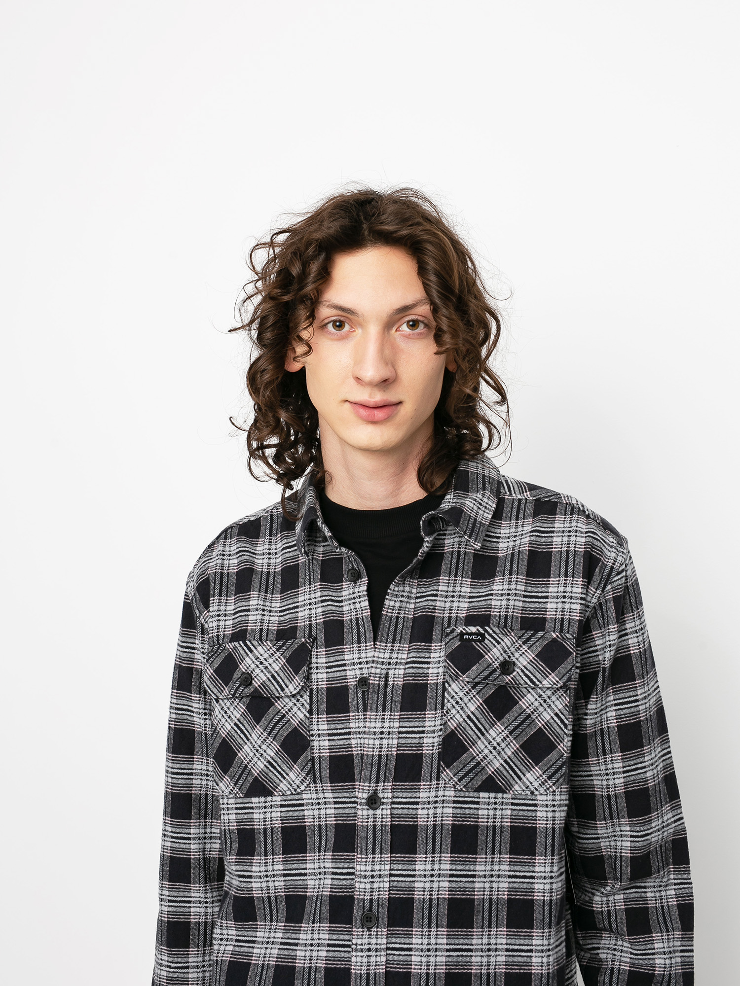 Koszula RVCA Thatll Work Flannel Ls (black)