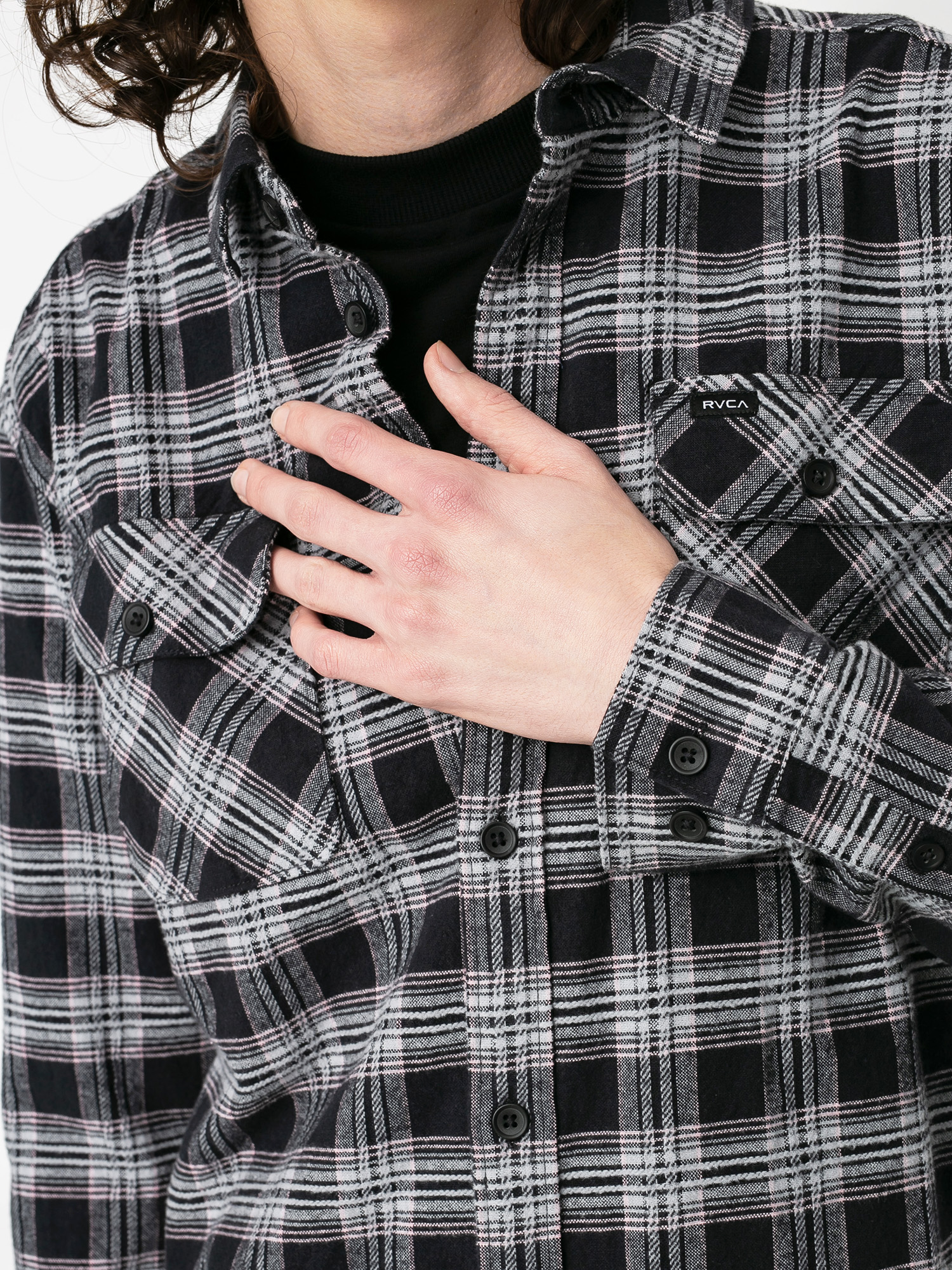 Koszula RVCA Thatll Work Flannel Ls (black)