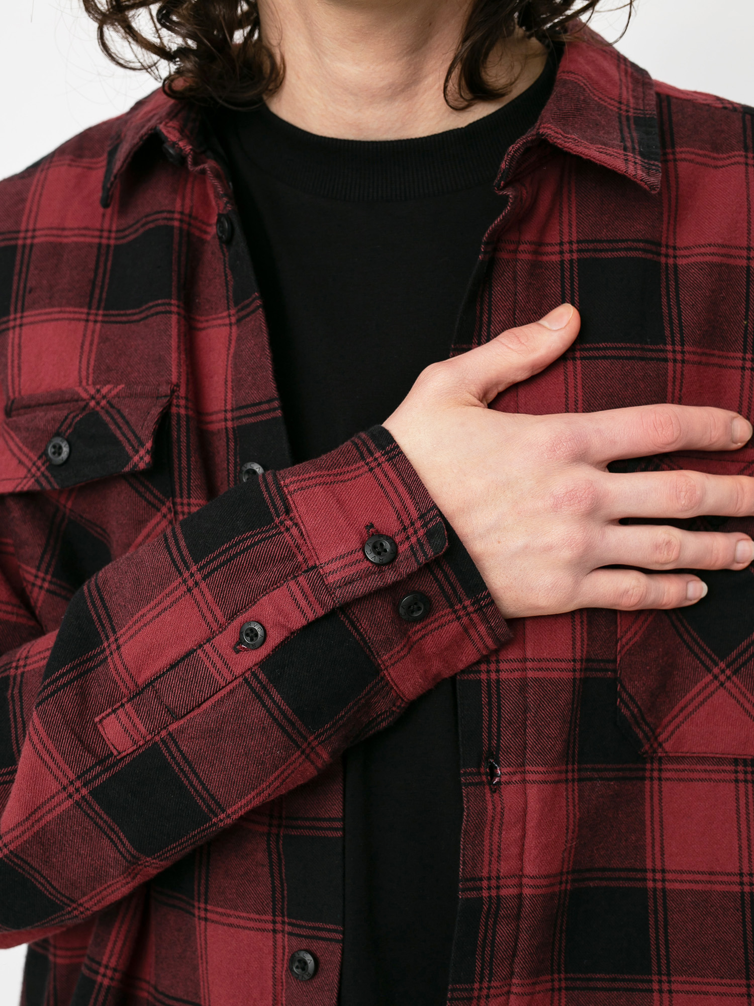 Koszula RVCA Replacement Flannel Ls (red)
