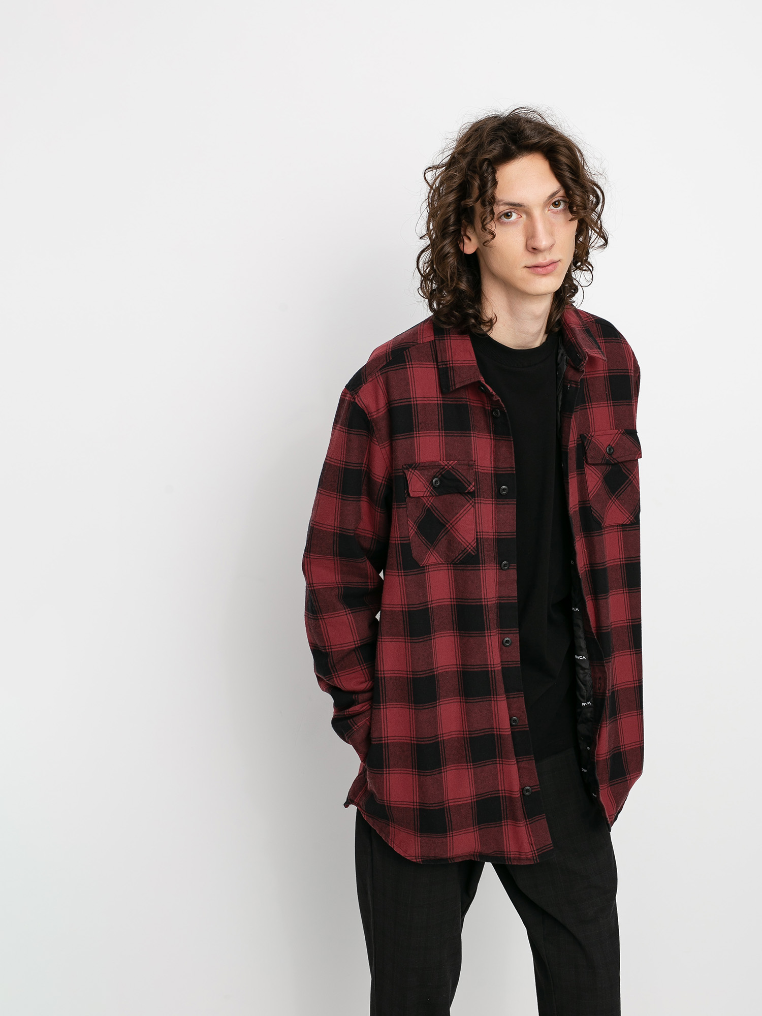 Koszula RVCA Replacement Flannel Ls (red)