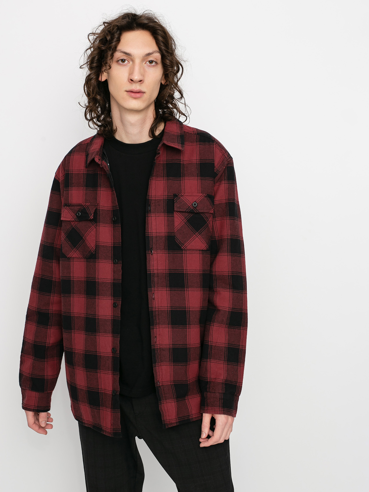 Koszula RVCA Replacement Flannel Ls (red)