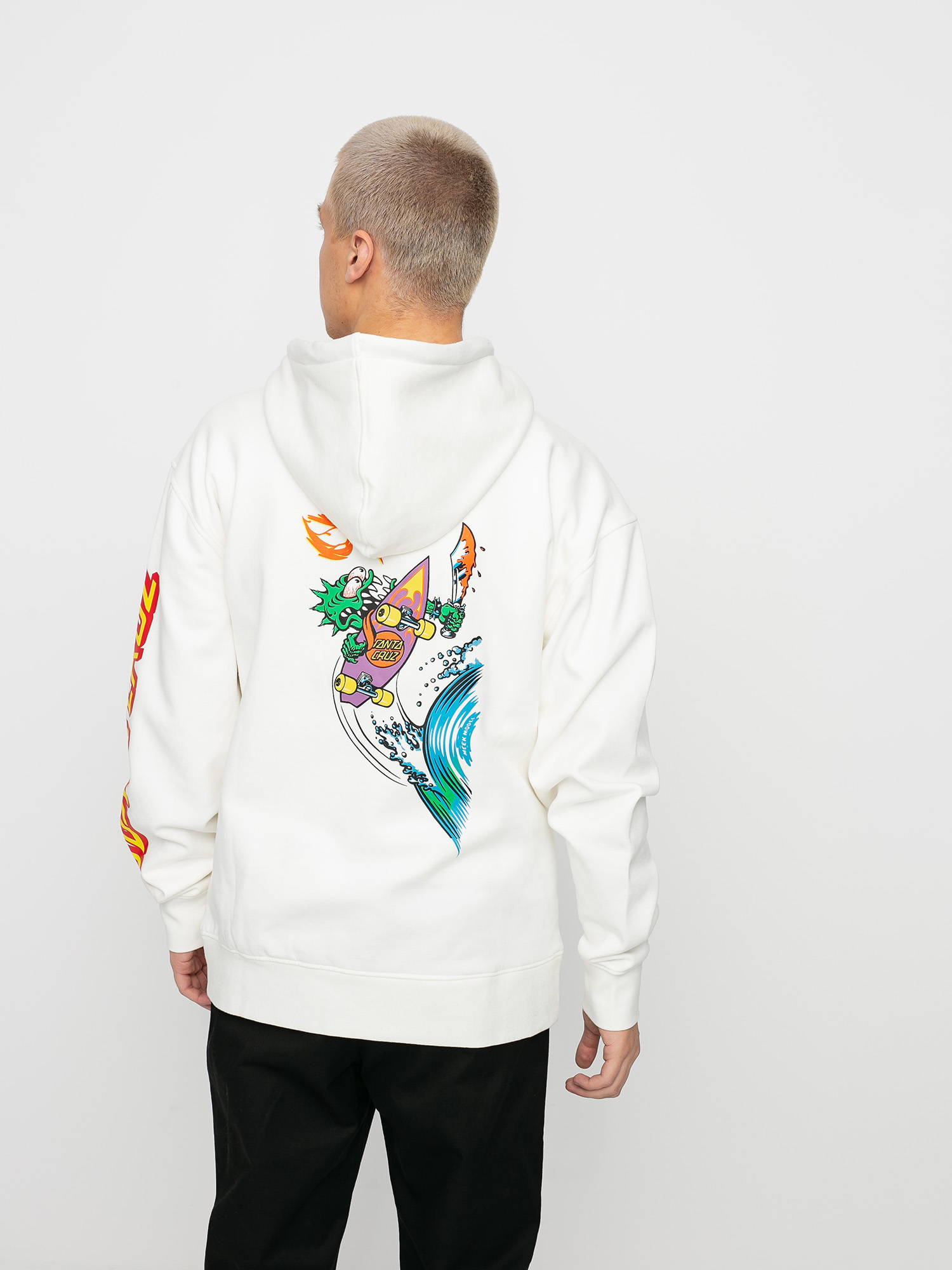 Bluza z kapturem ThirtyTwo Santa Cruz Repel HD (white)