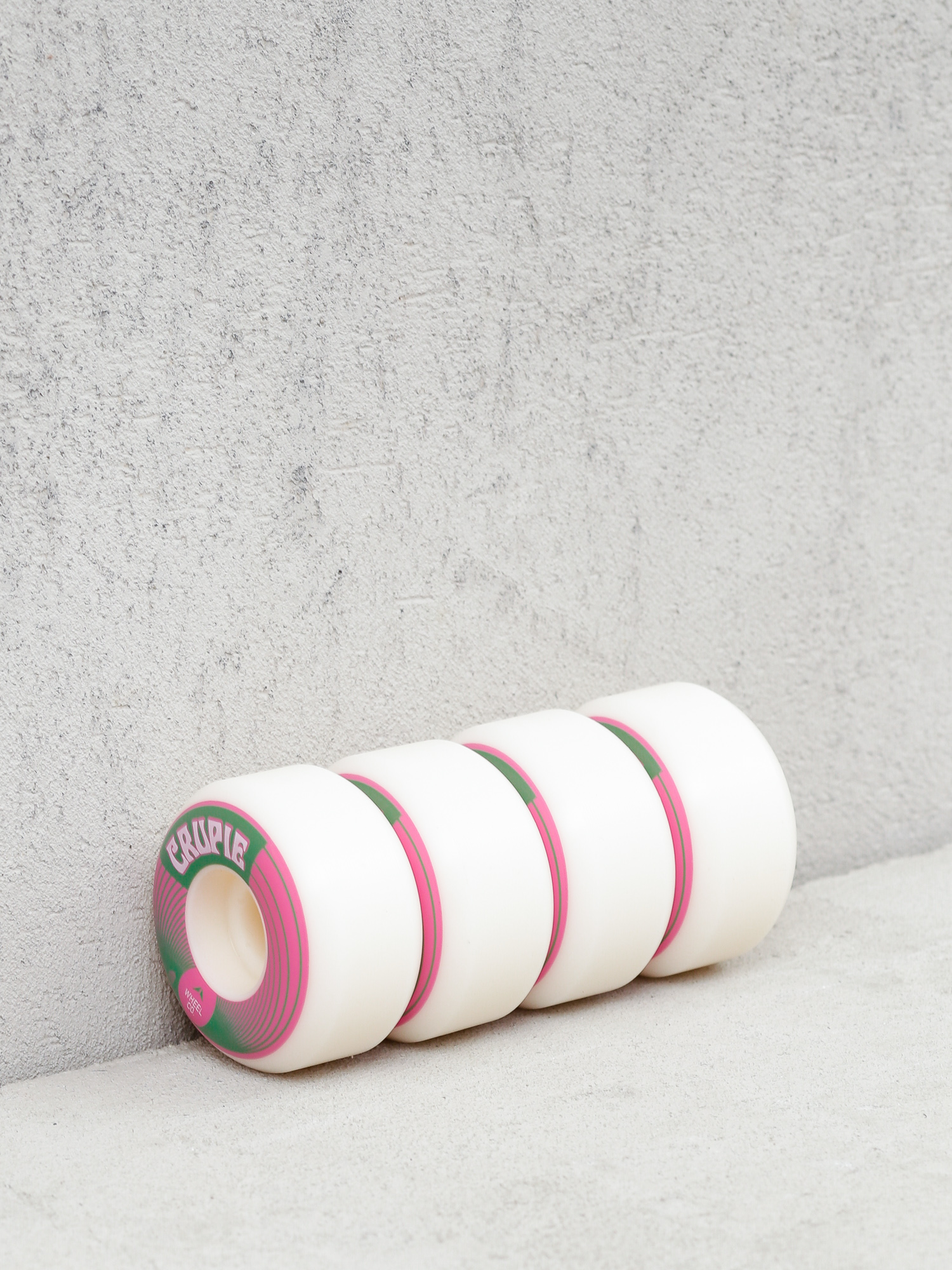 Kółka Crupie Skinny Shape (pink/green)