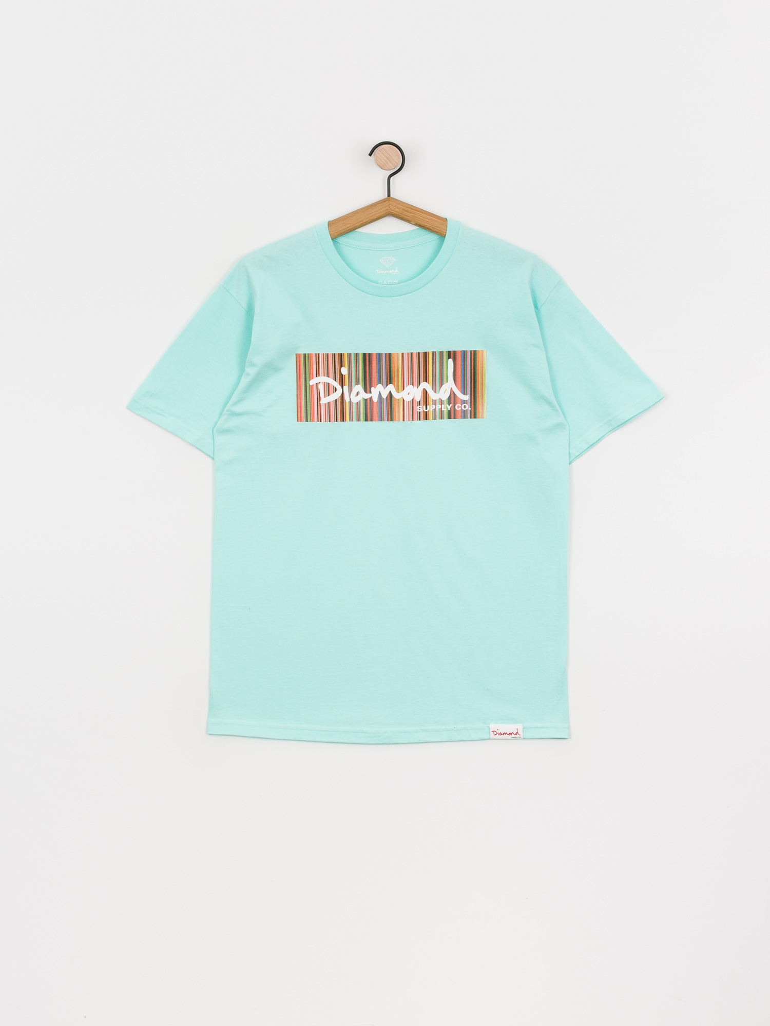 T-shirt Diamond Supply Co. Color Ply Box Logo (diamond blue)