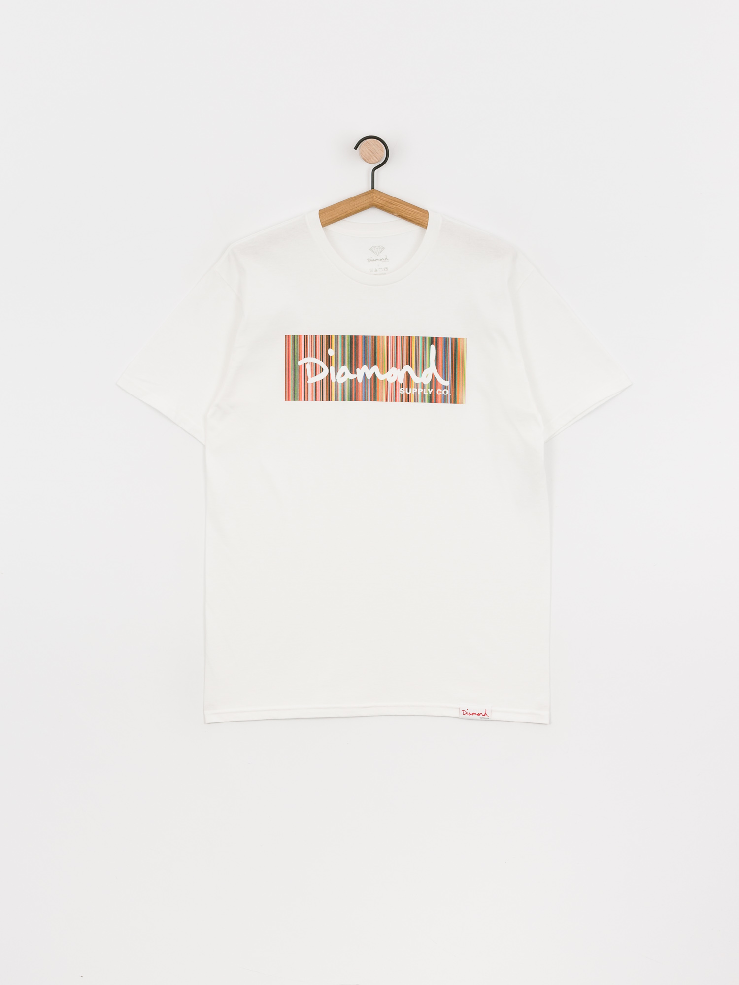 T-shirt Diamond Supply Co. Color Ply Box Logo (white)