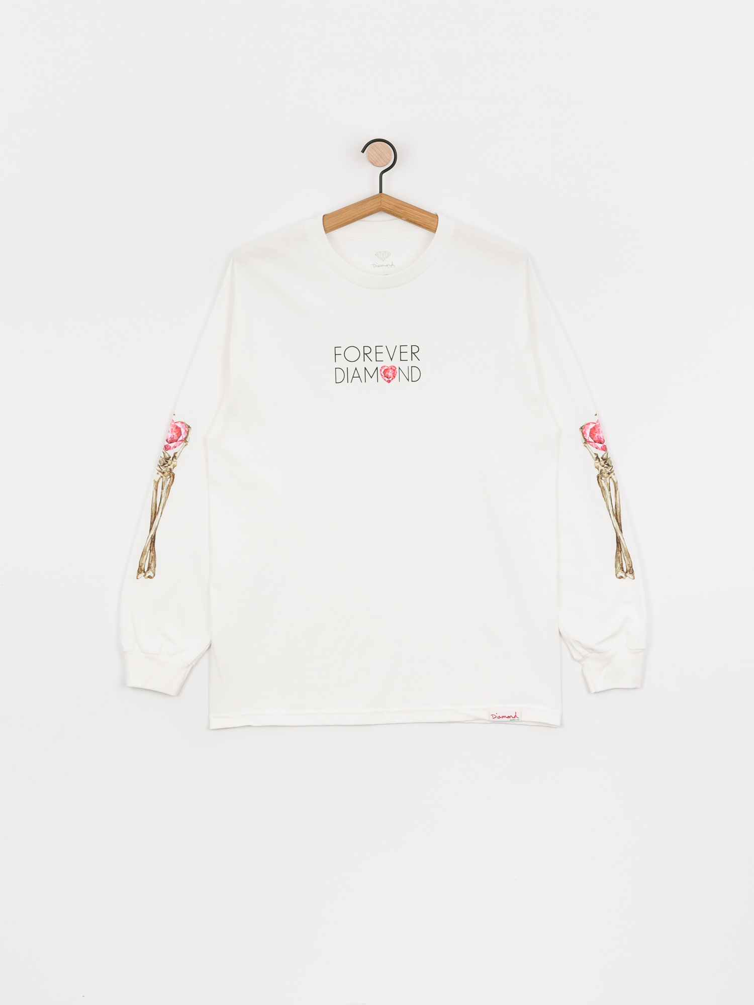Longsleeve Diamond Supply Co. Heart Of (white)
