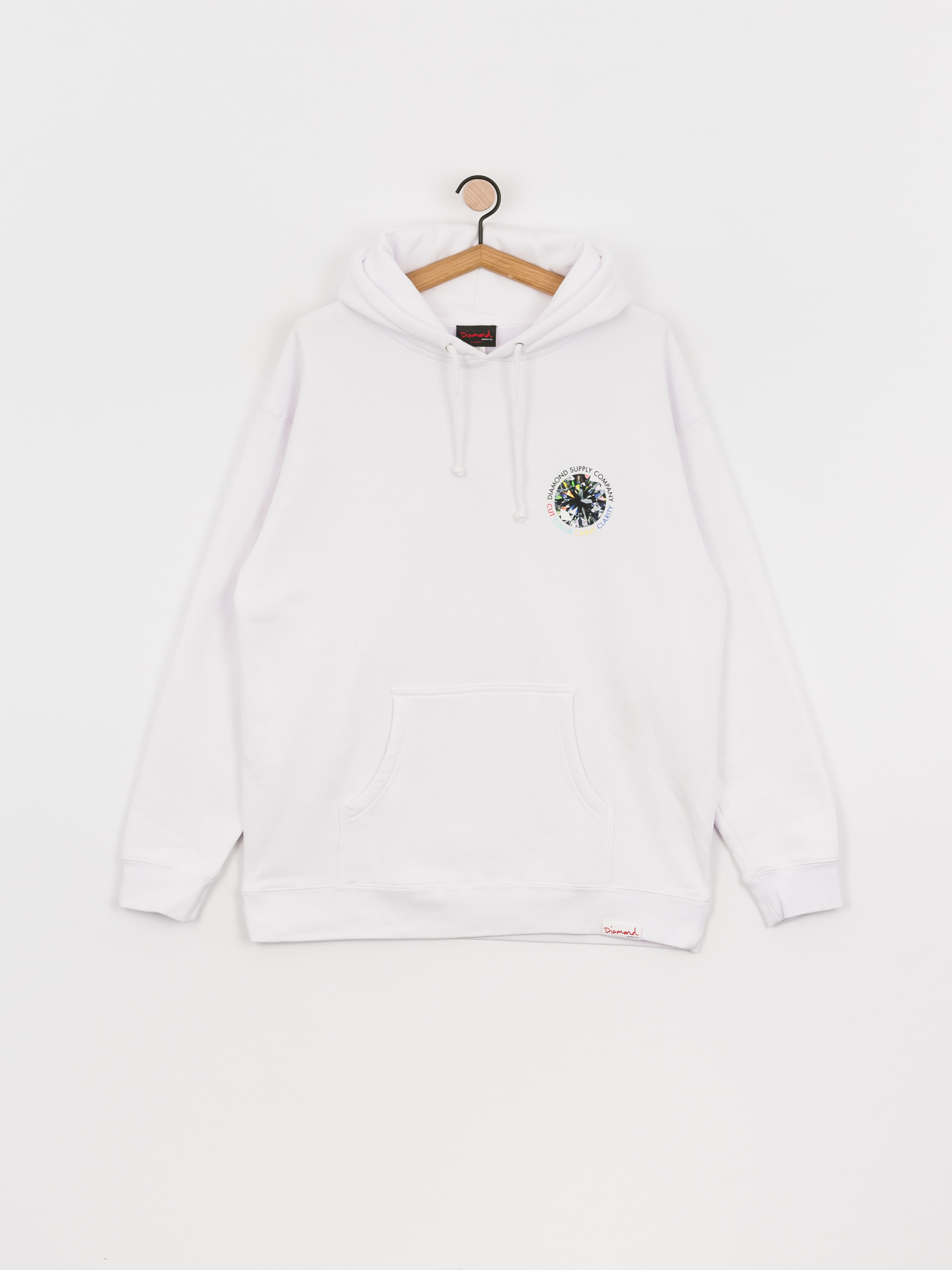 Bluza z kapturem Diamond Supply Co. Clarity HD (white)