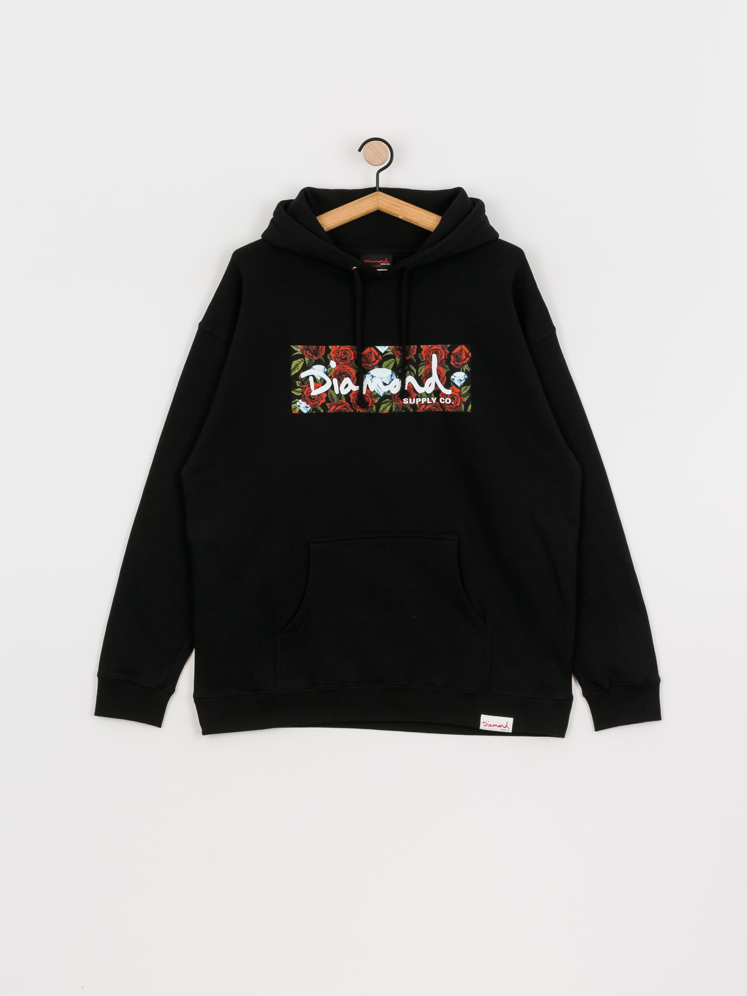 Bluza z kapturem Diamond Supply Co. Roses Box HD (black)