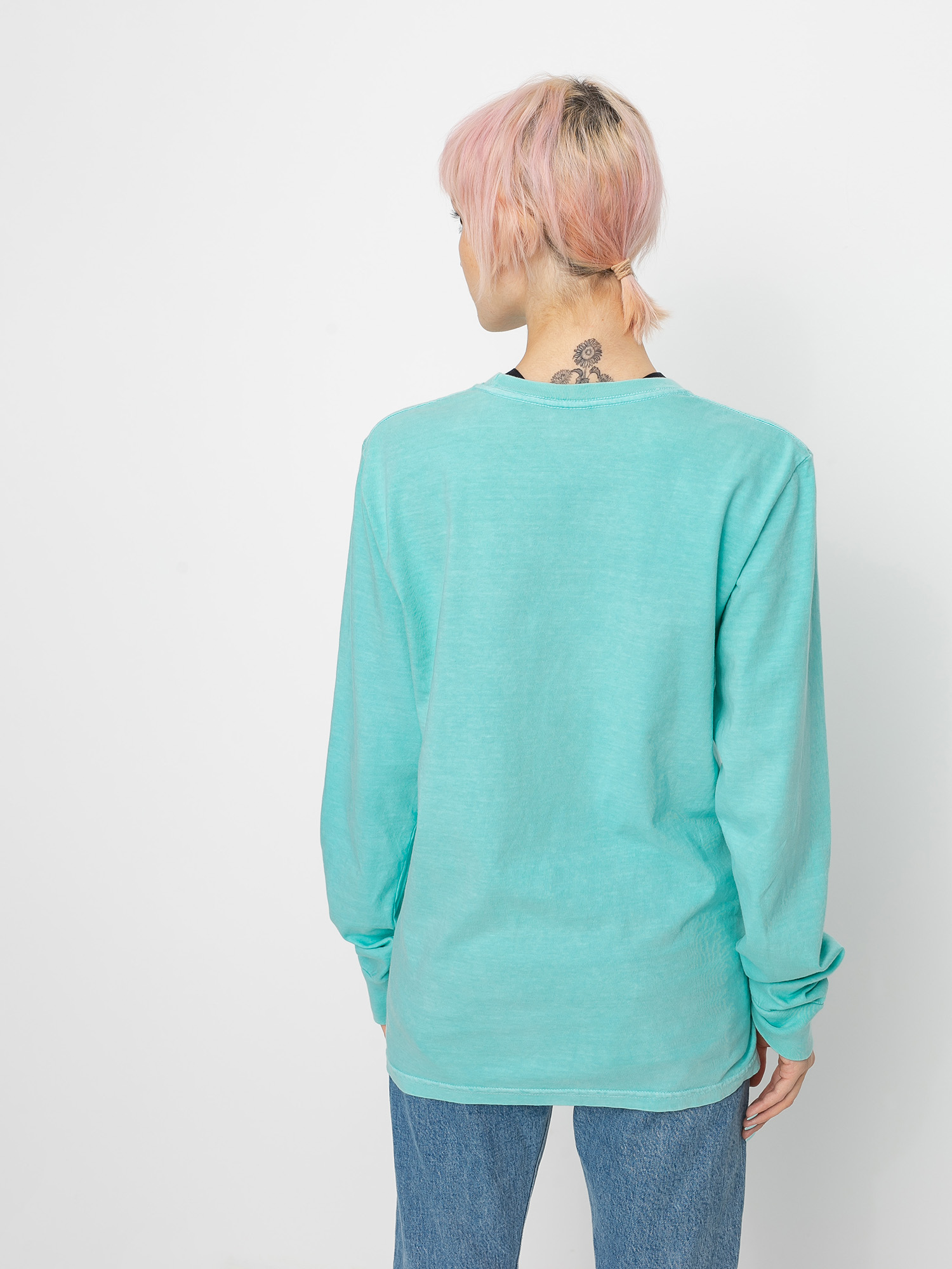 Longsleeve Stussy Basic Stussy Pig. Dyed Wmn (aqua)