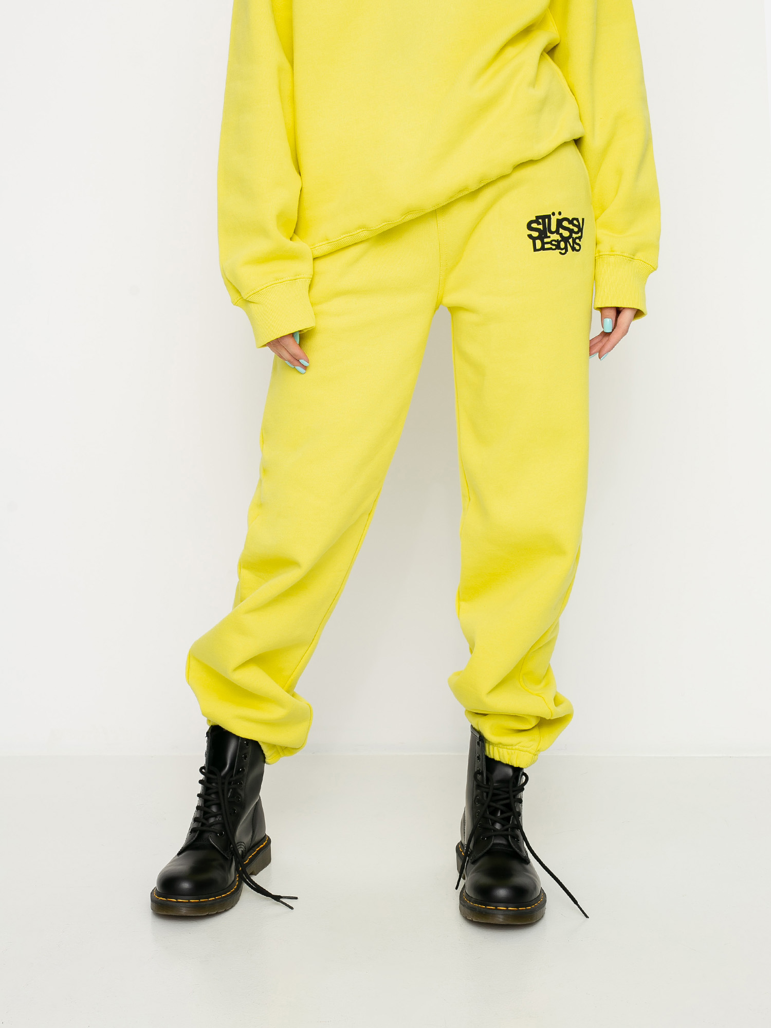 Spodnie Stussy Stussy Designs Wmn (lemon)