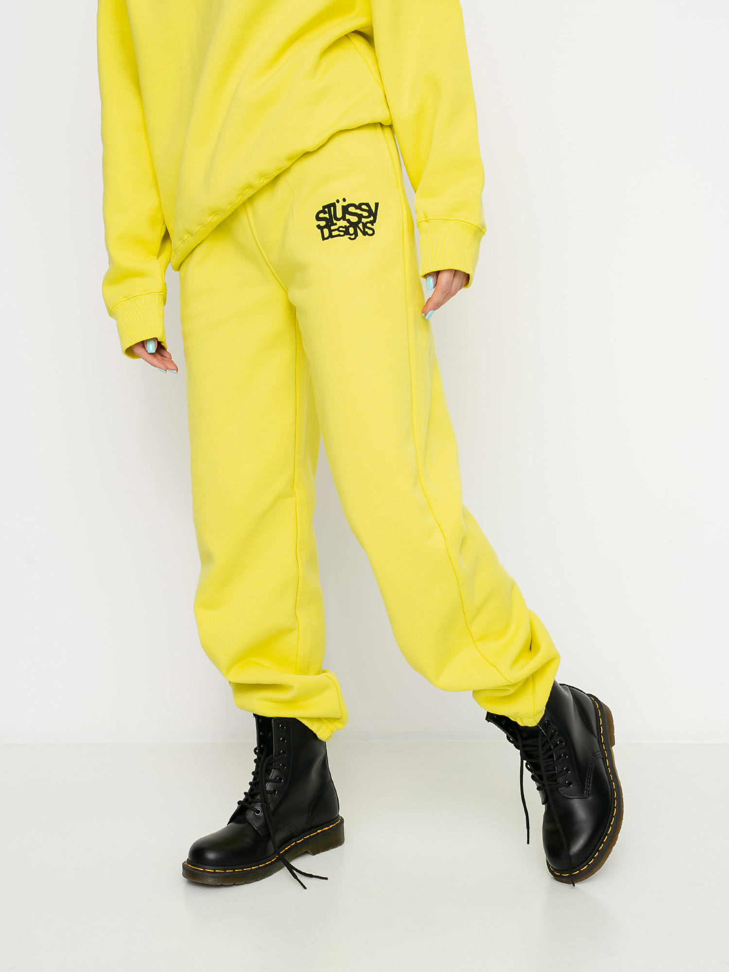 Spodnie Stussy Stussy Designs Wmn (lemon)