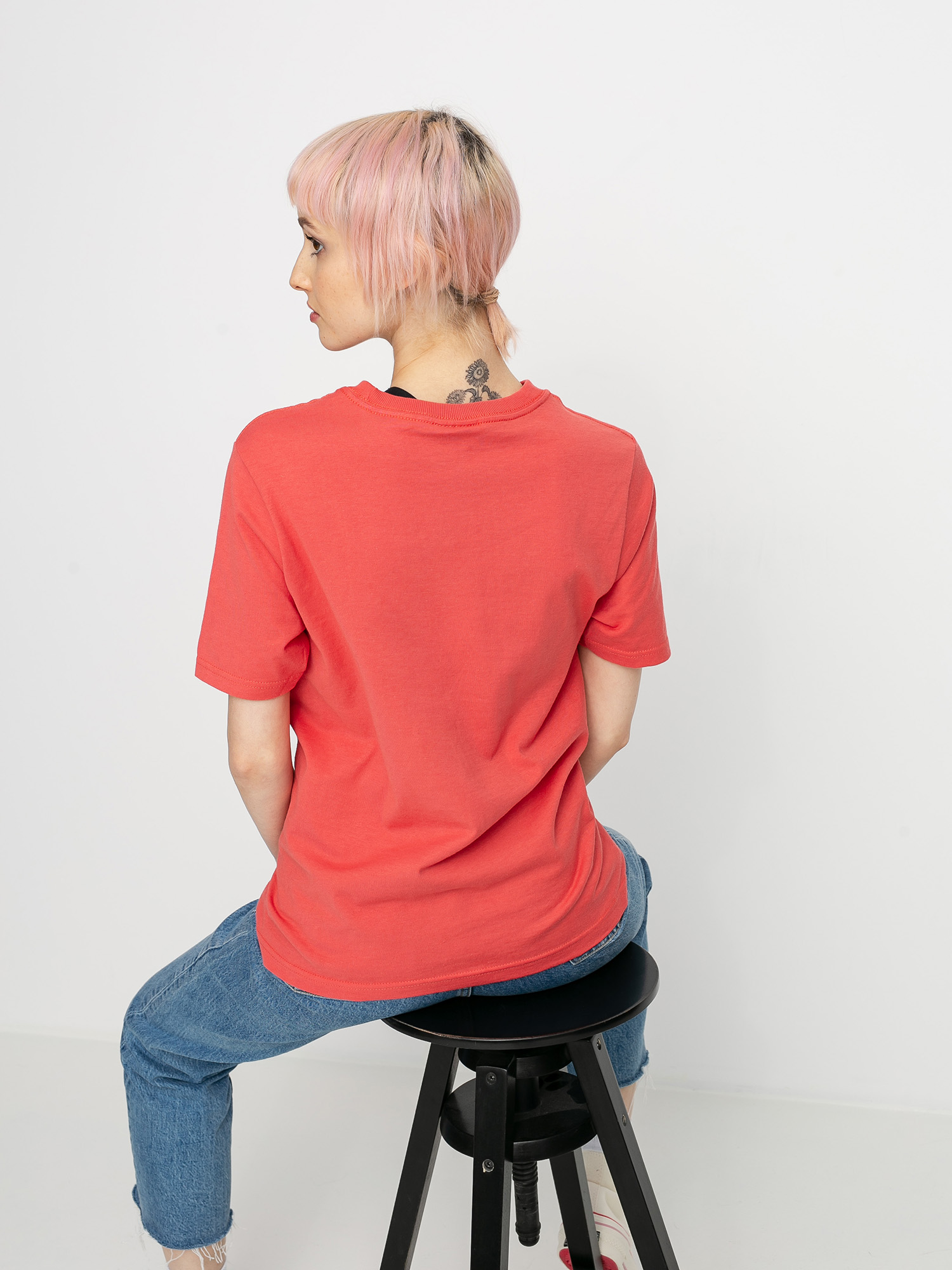 T-shirt Stussy Basic Logo Wmn (pale red)