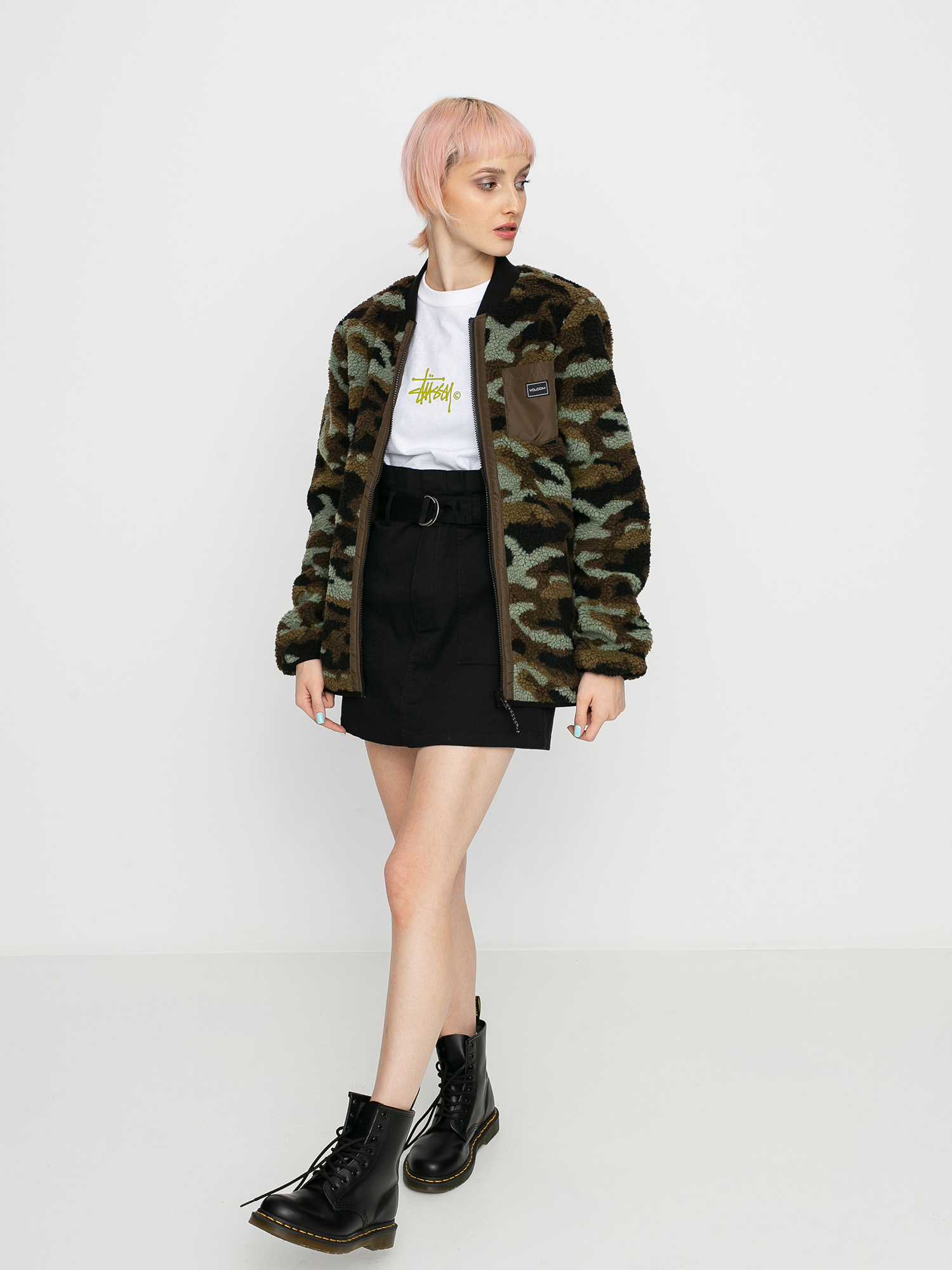 Kurtka Volcom Reversible Polar Wmn (service green)